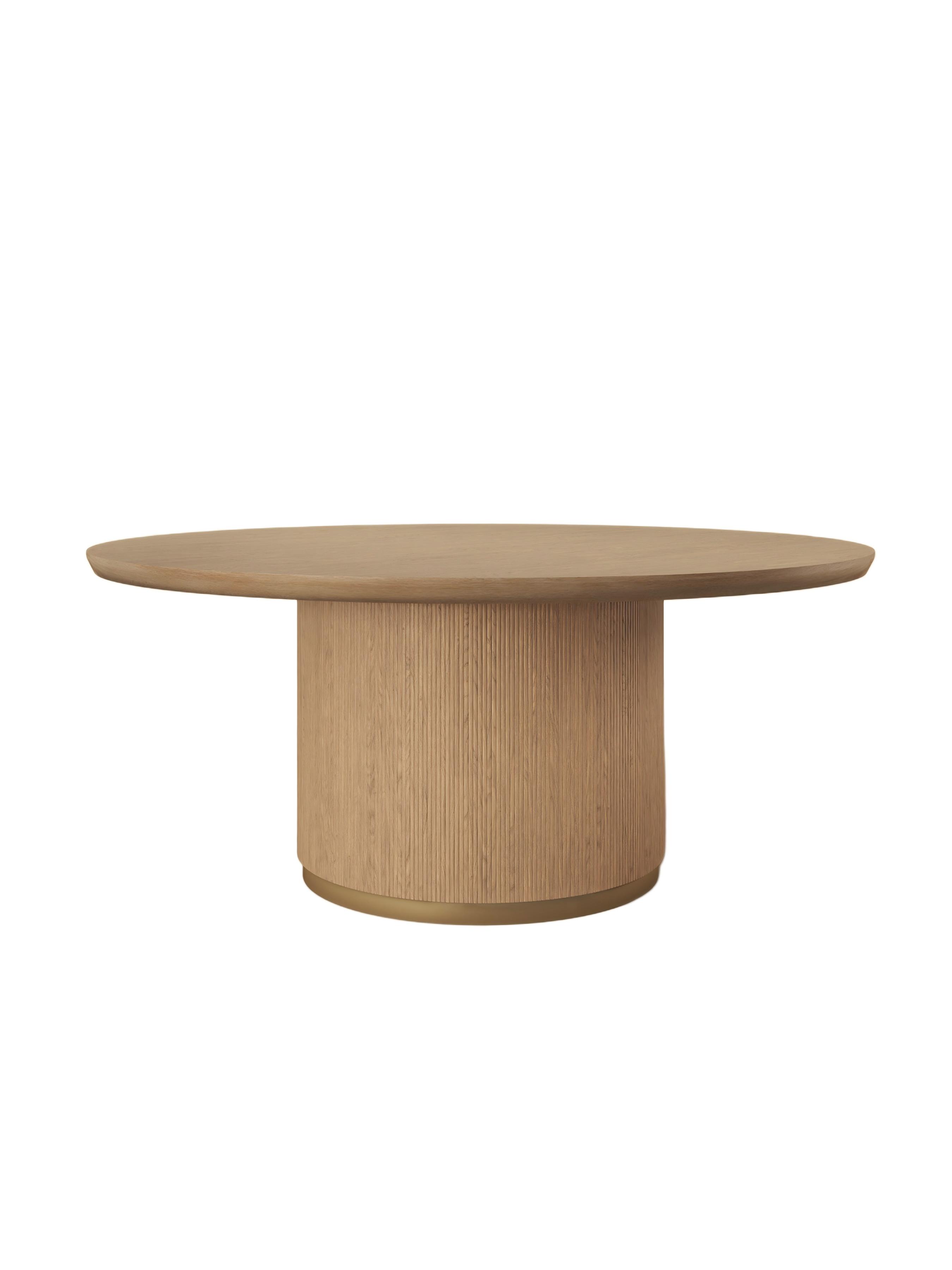 Kalla Round Oak Dining Table 170cm hover image