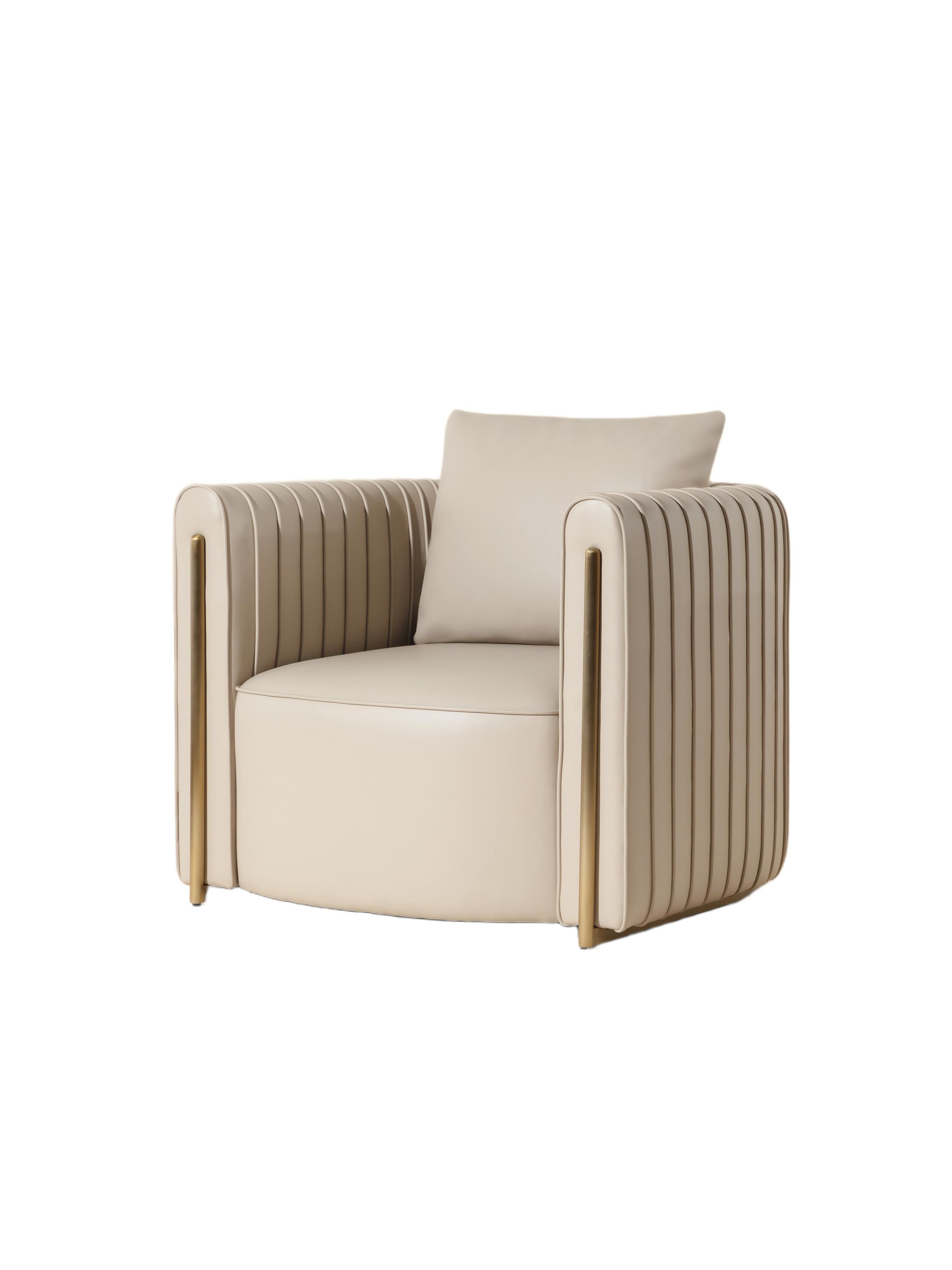 Alix Lounge Chair Beige hover image