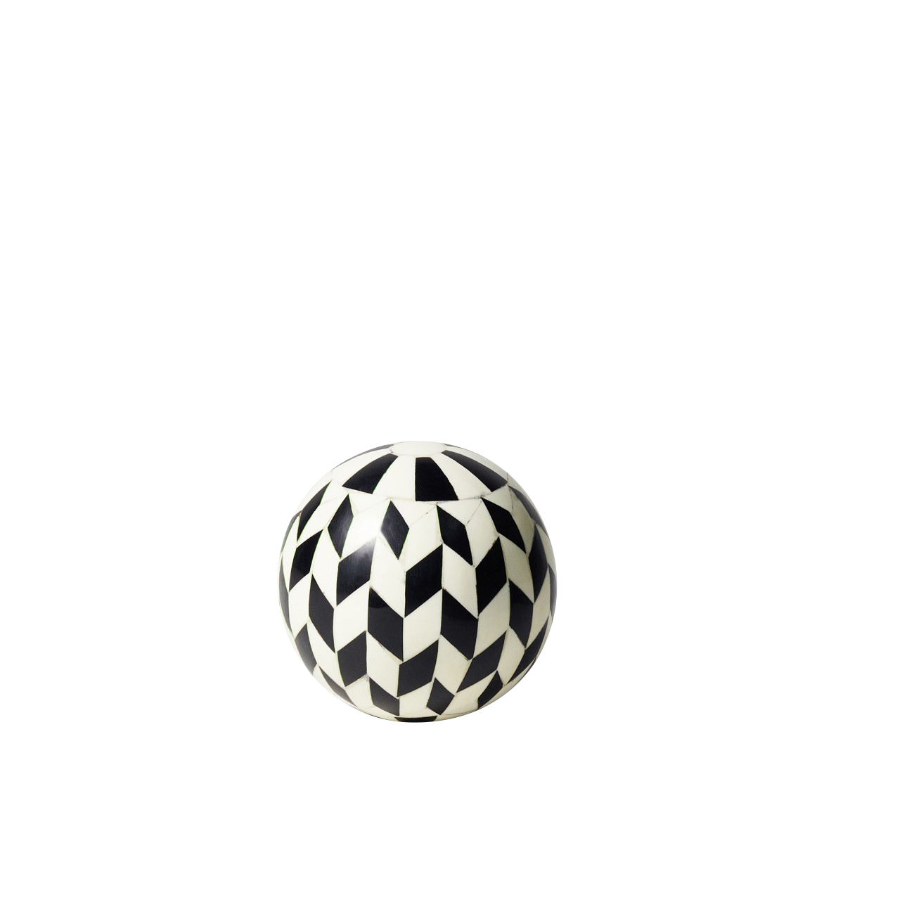 Modari Herringbone Resin Decorative Ball thumbnail