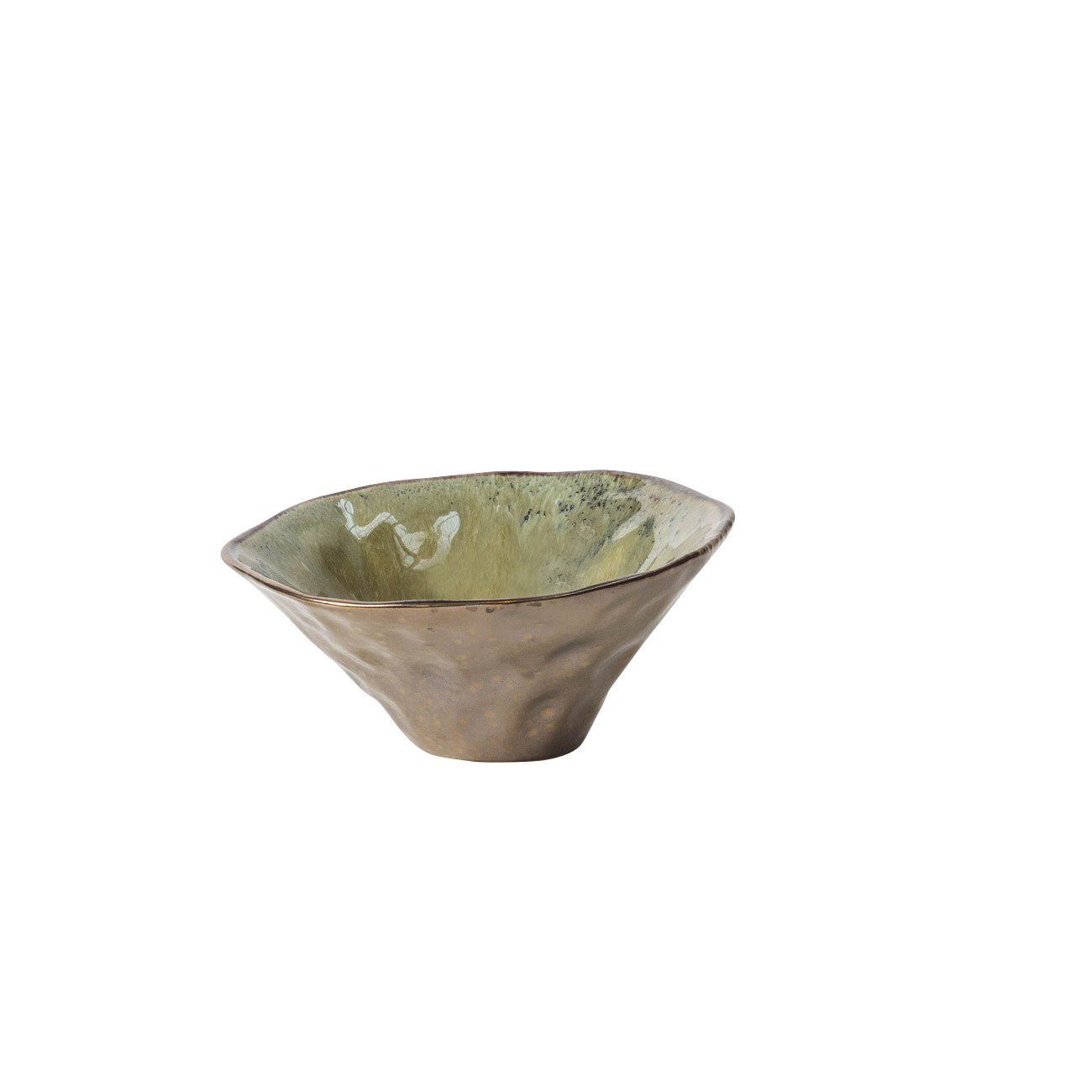 Elowen Iridescent Bowl Moss Glaze Small thumbnail