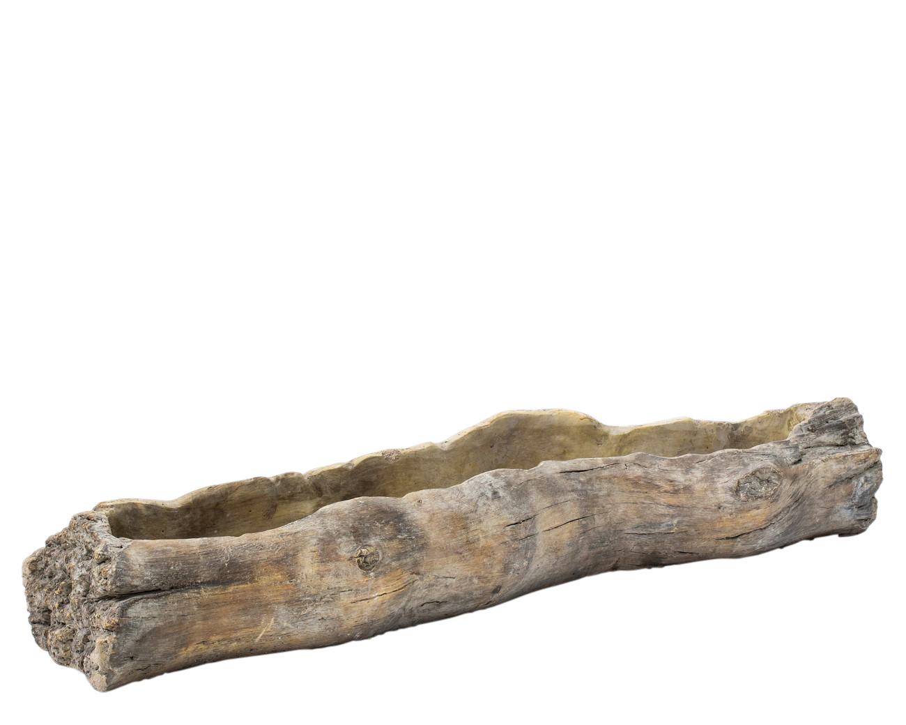 Calder Drift Log Planter Rustic Wood Effect thumbnail