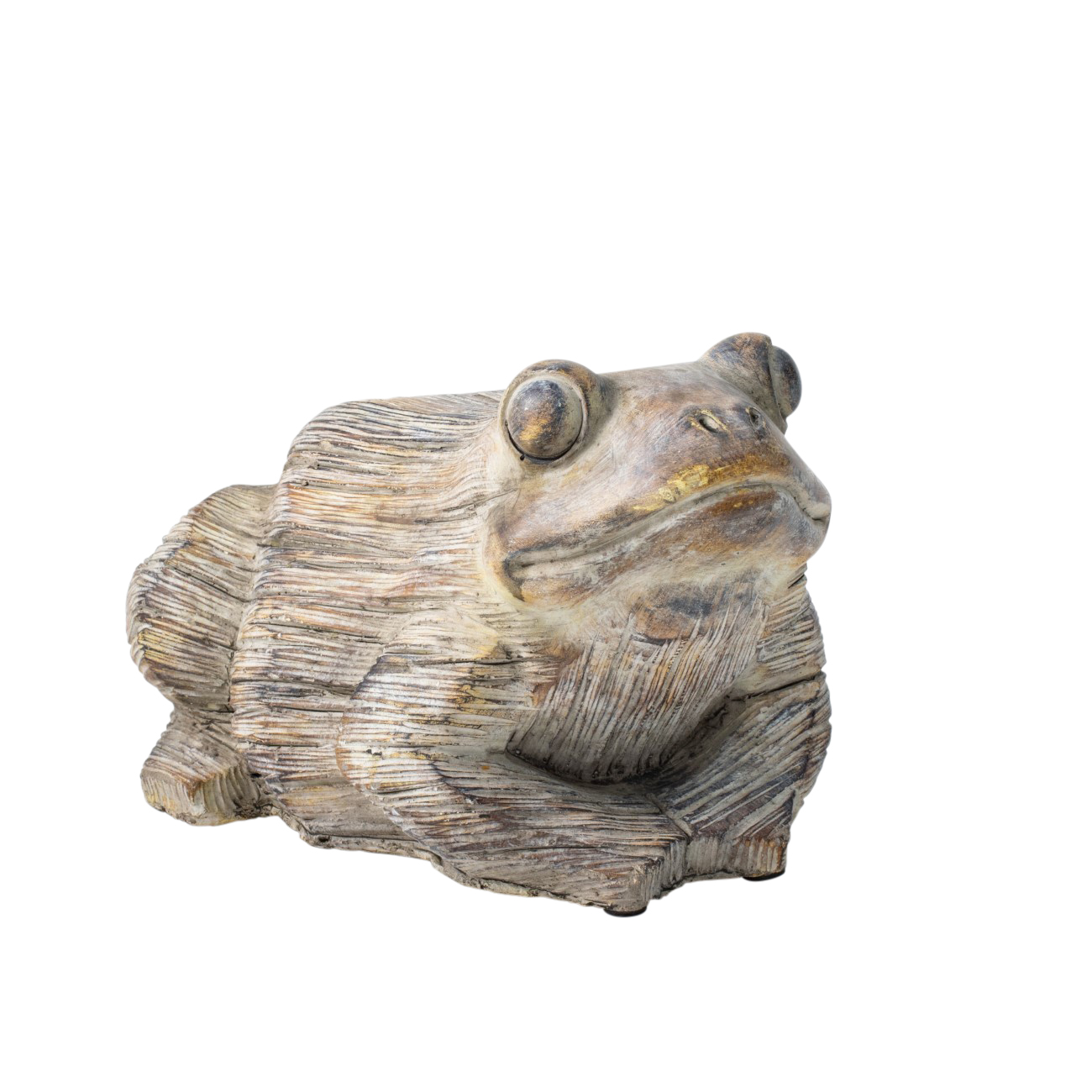 Alder Sitting Frog Sculpture thumbnail