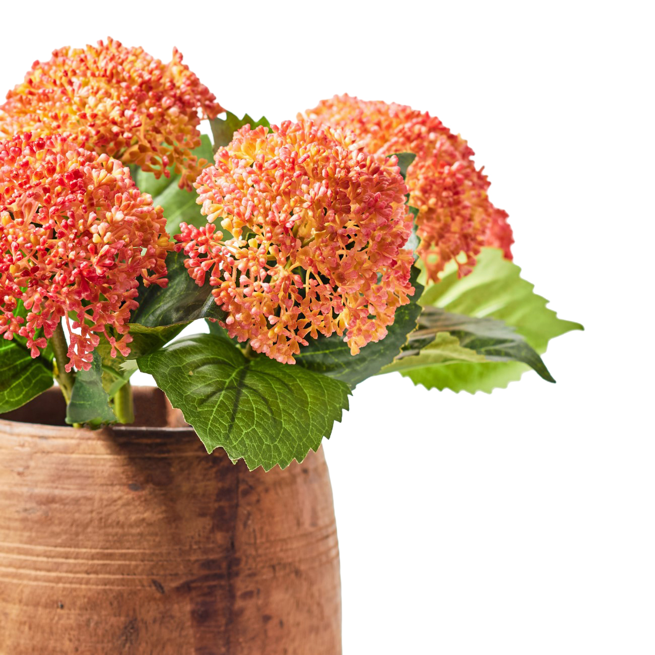 Faux Stem Hydrangea Coral thumbnail