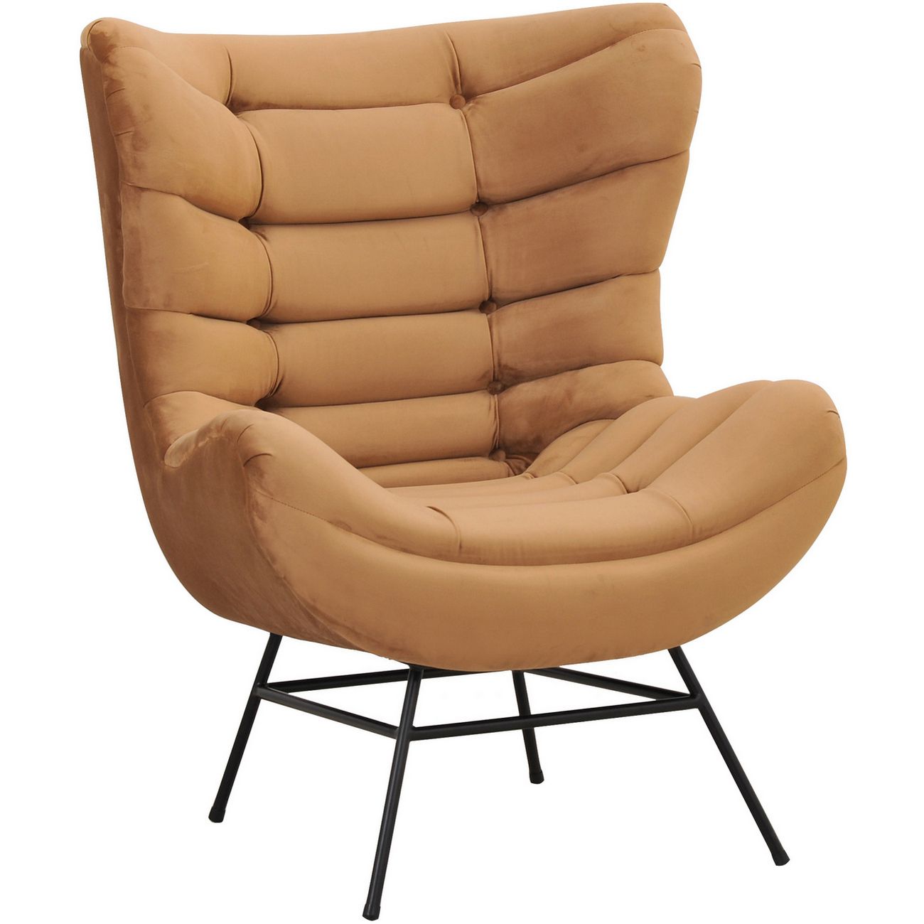 Huxley Gold Velvet Occasional Chair thumbnail