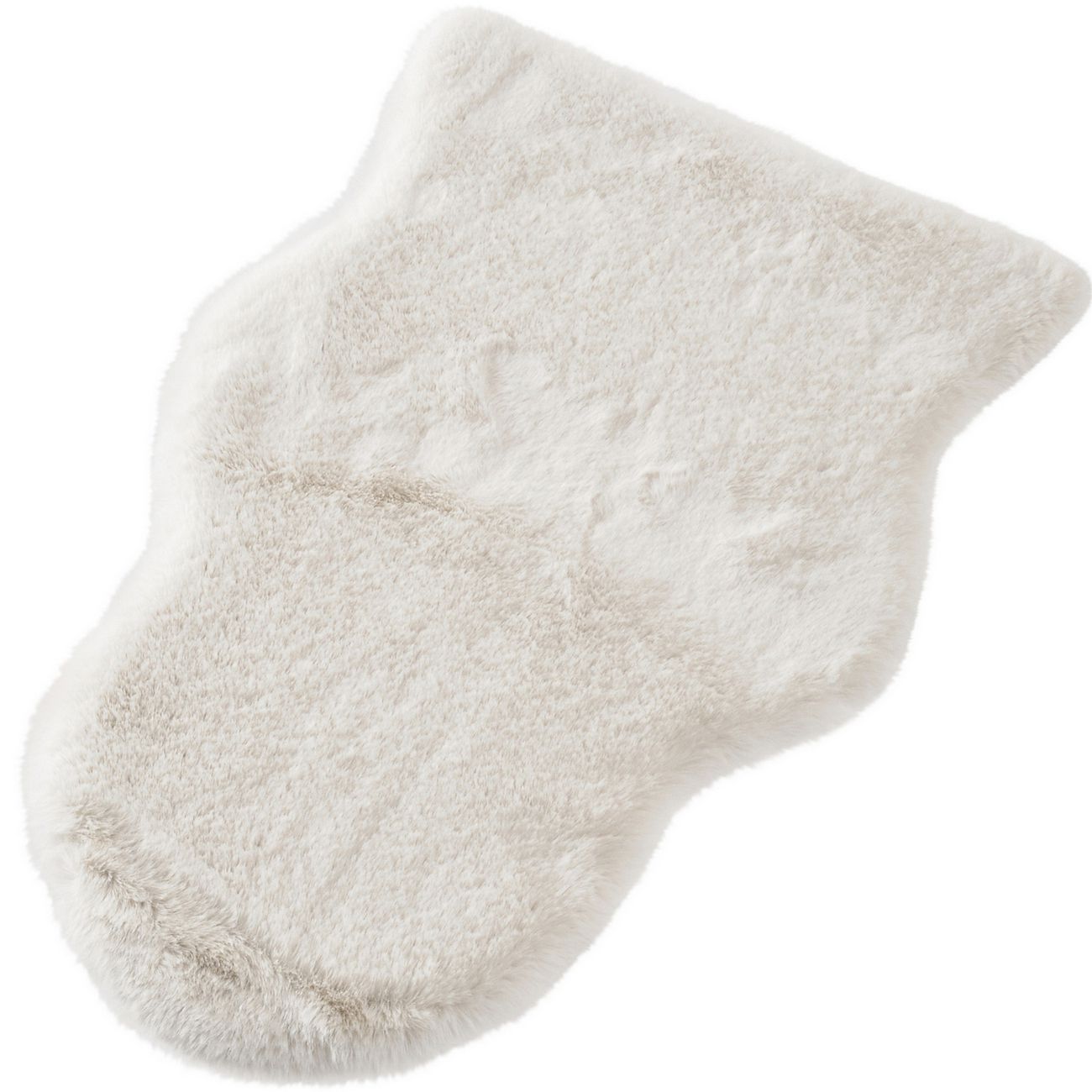 Faux White Rabbitskin Rug 40x60cm thumbnail