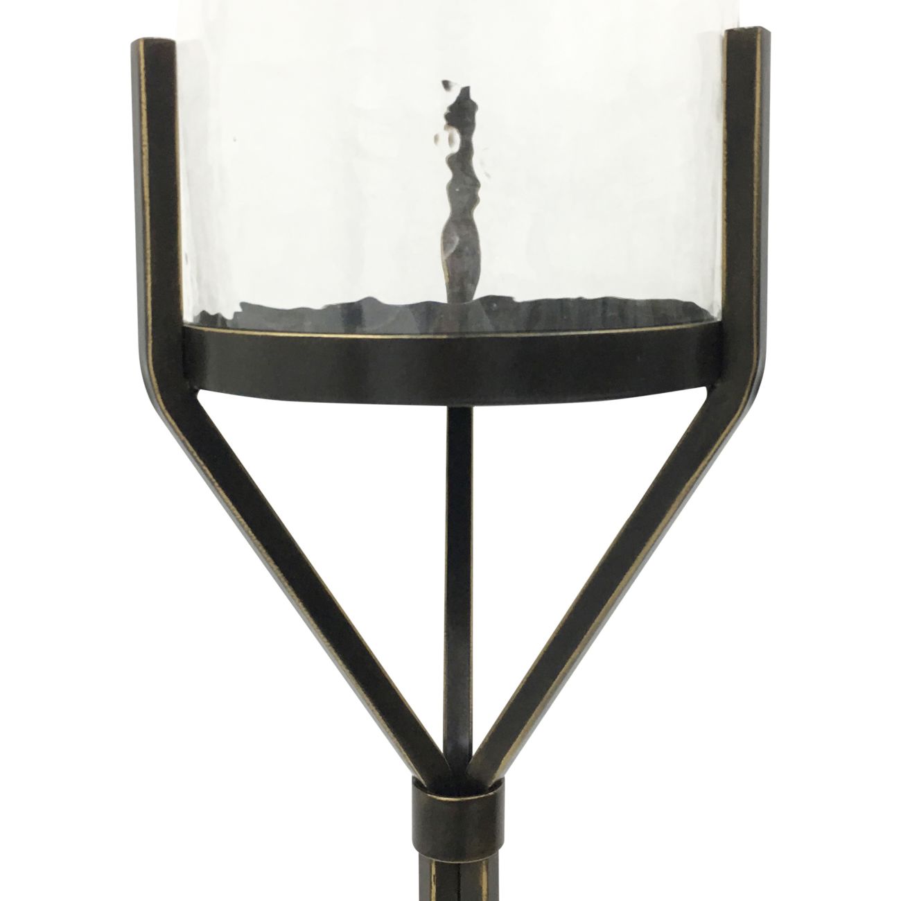 Catalan Bronze Gilded Floor Hurricane Medium The Libra Company