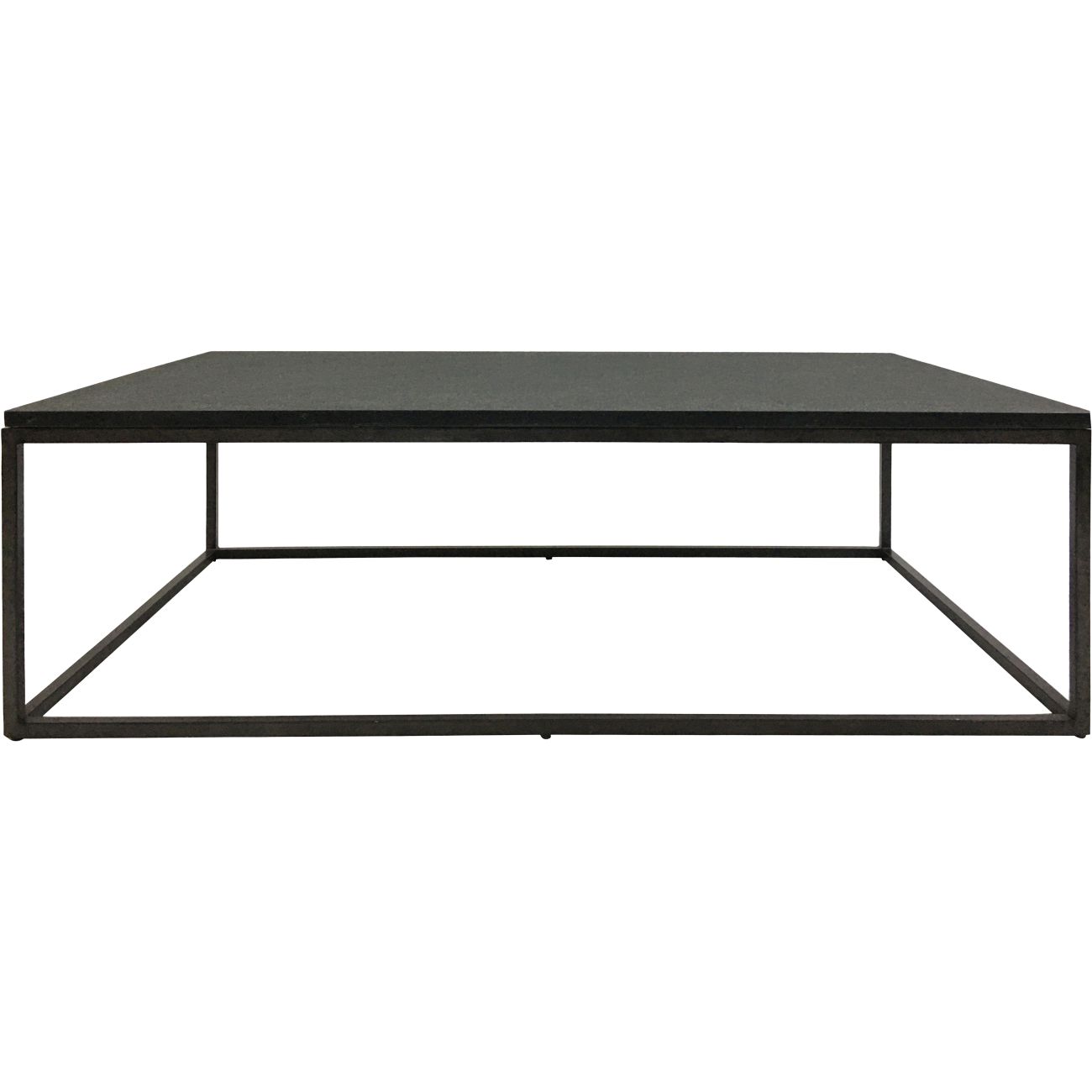 Kirkstone Iron Coffee Table Ebony Black Finish with Galaxy Slate Top Small120x70 thumbnail