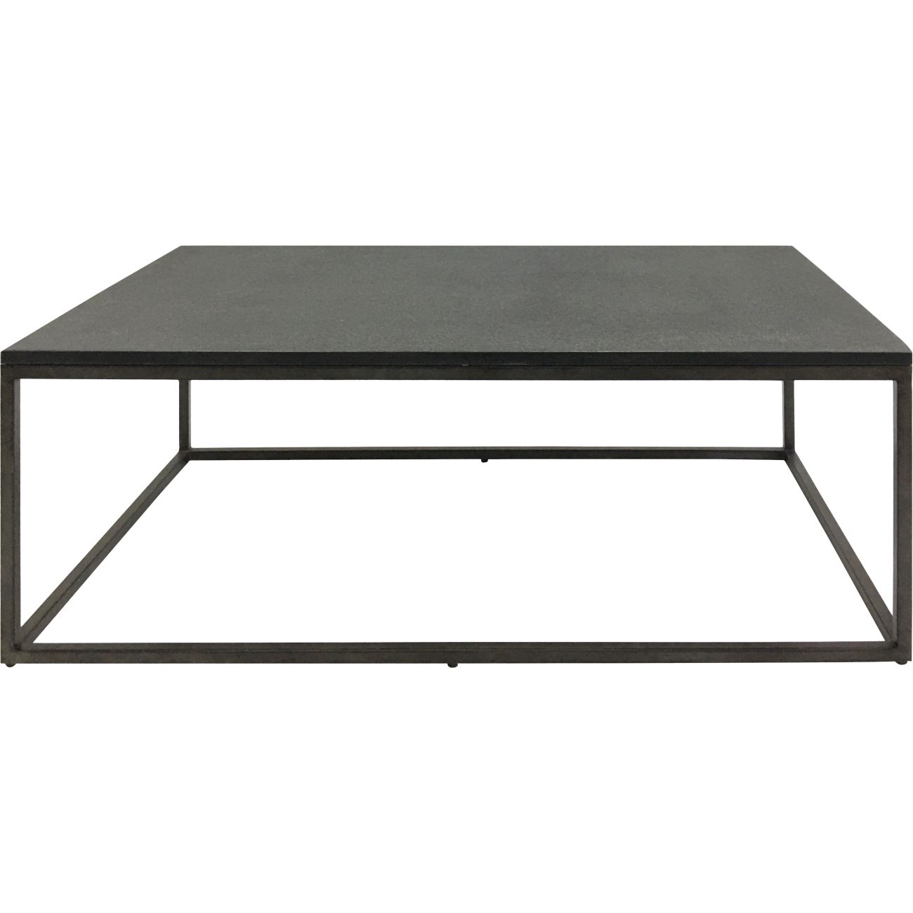 Kirkstone Iron Coffee Table Oak Finish with Galaxy Slate Top Large 140x81x43cm thumbnail