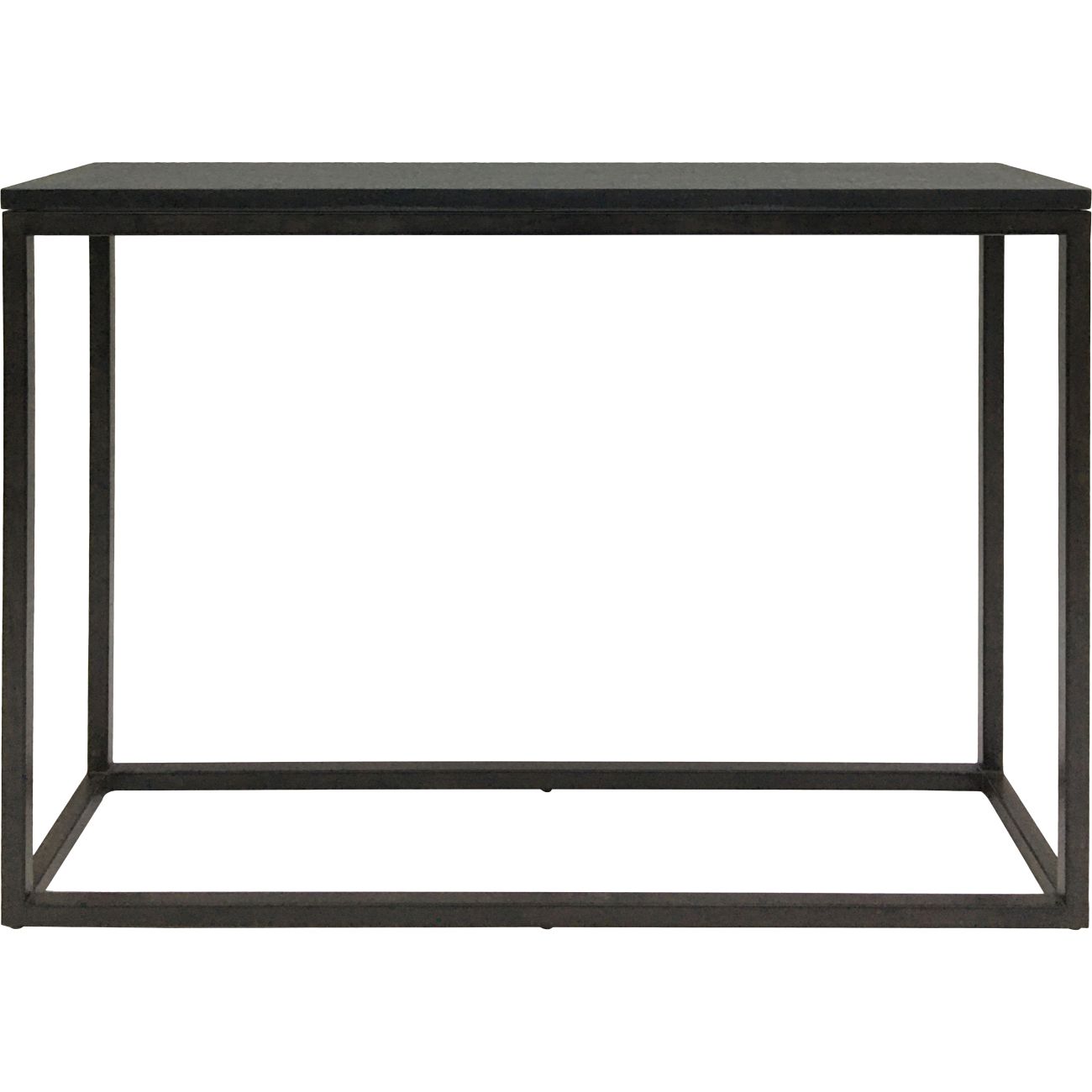 Kirkstone Iron Console Table Ebony Black with Galaxy Slate Small 112x31x77cm thumbnail