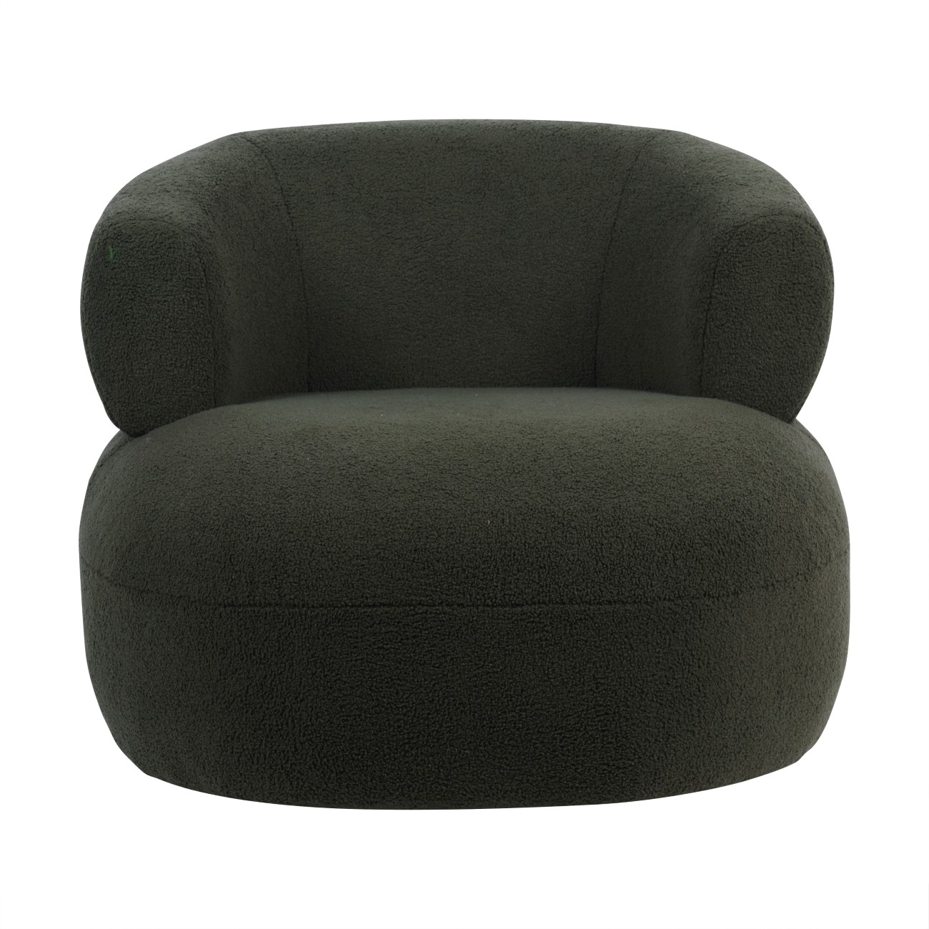 Luna Occasional Chair in Boucle Hunter Green