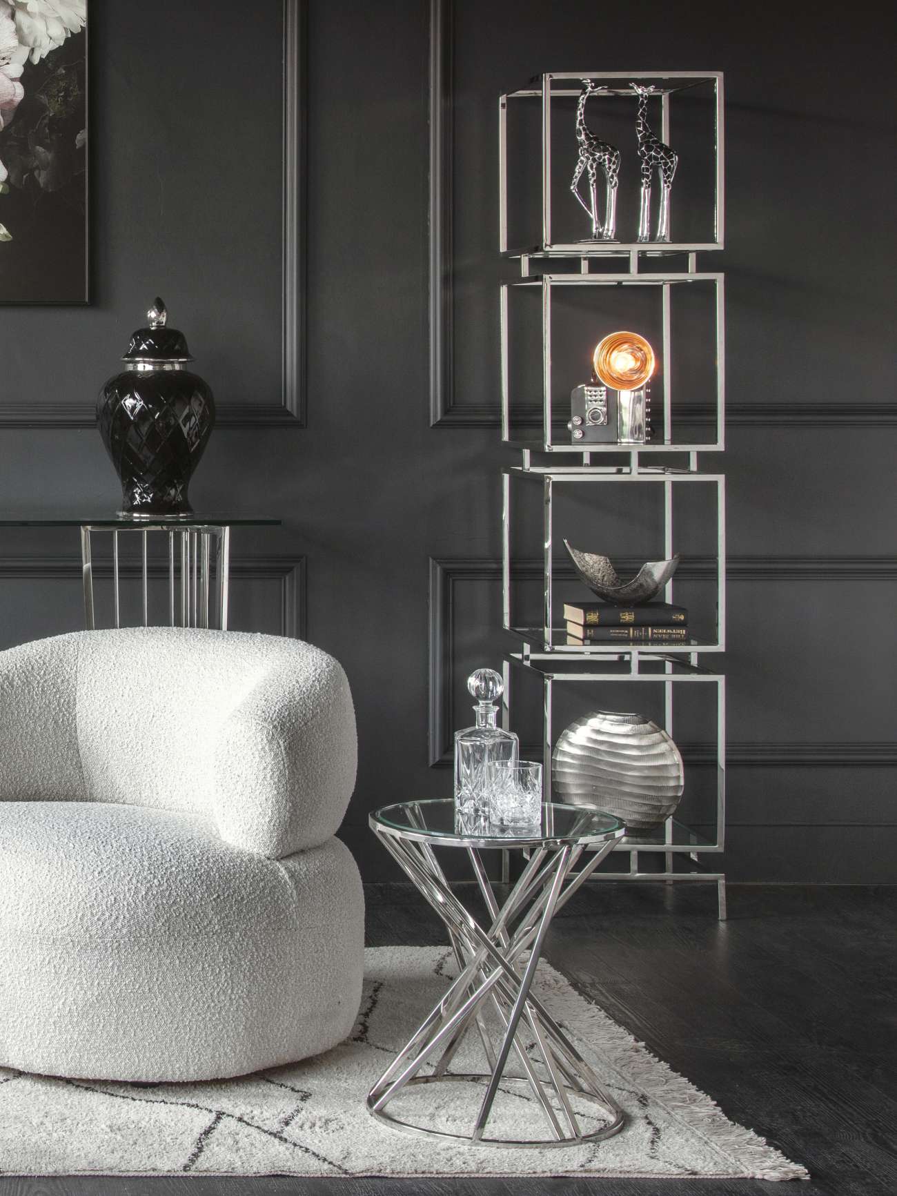 Abington Stainless Steel Frame Display Unit Libra