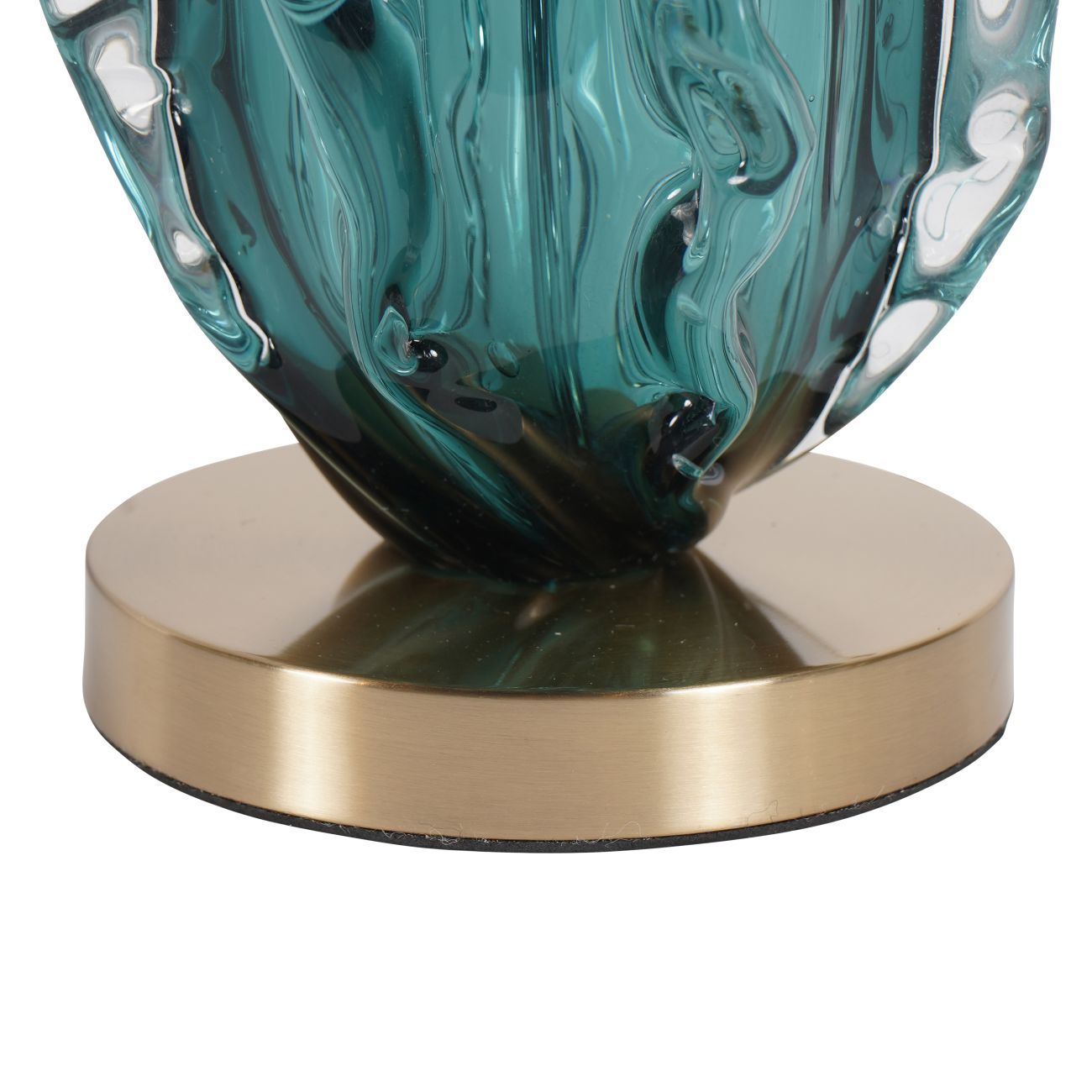 Heydon Green Glass Table Lamp Base (Base Only) E27 40W 16" Shade