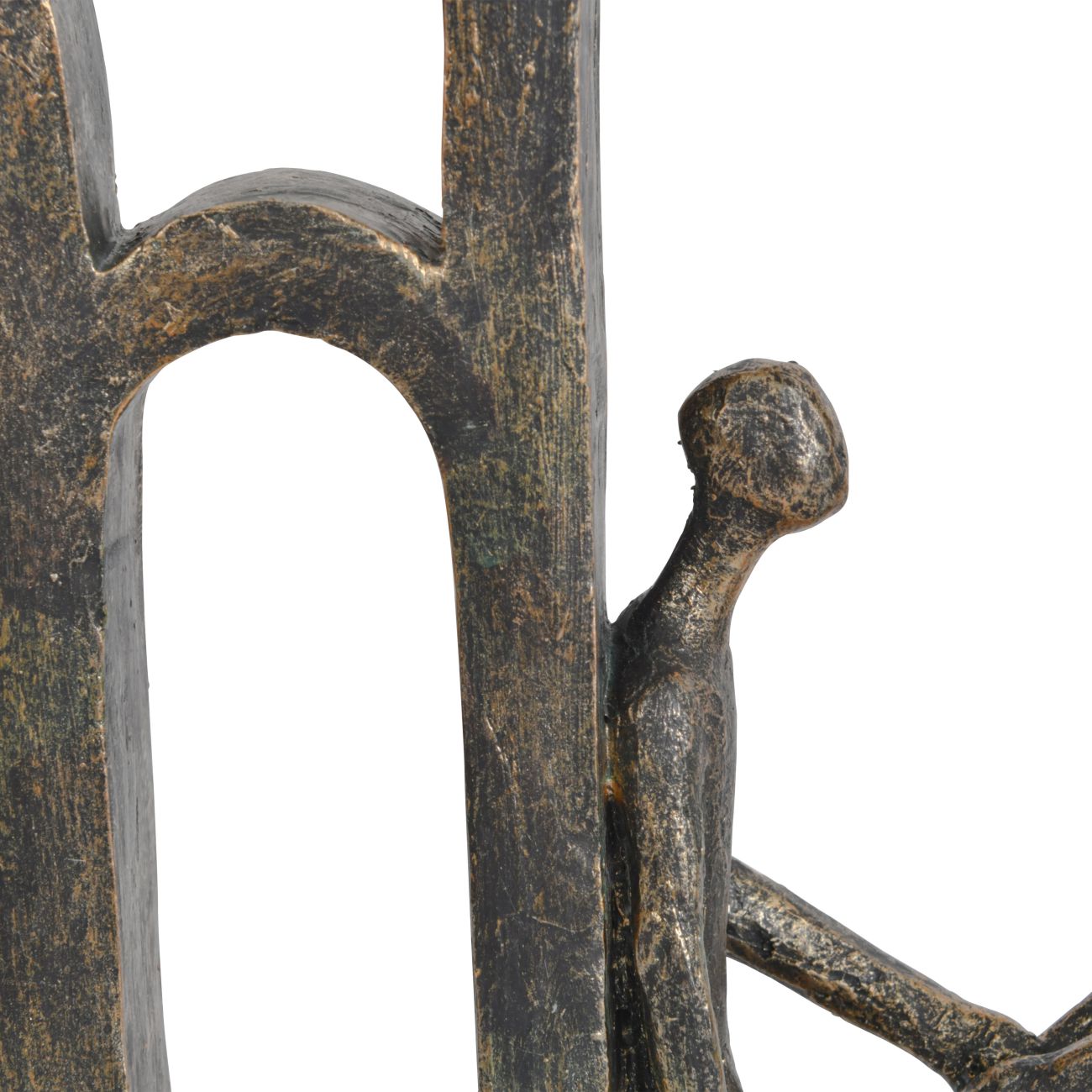 Antique Bronze Family In Arches Sculpture Large Libra Interiors