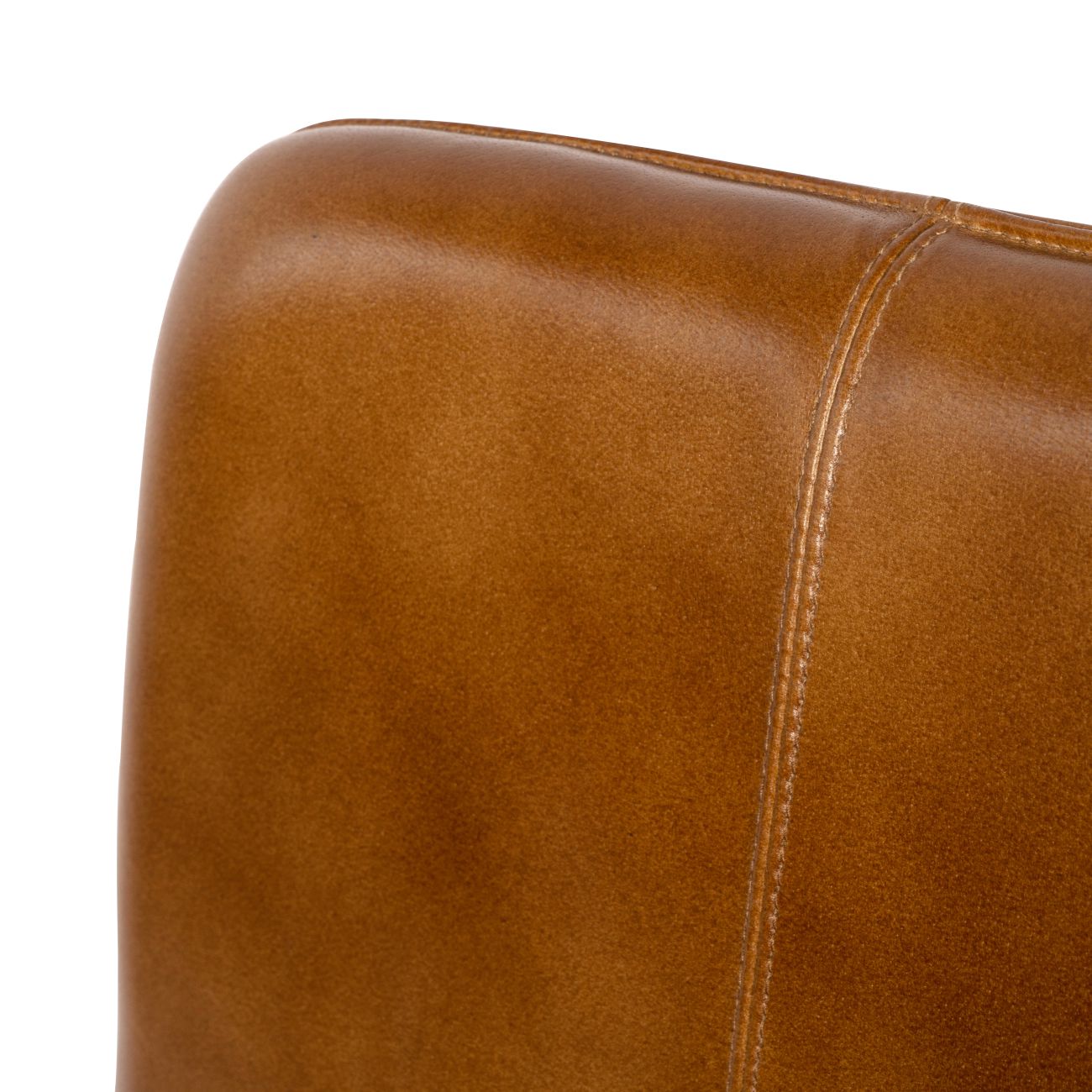 Pair of Robinson Leather Bar Stools in Cognac The Libra Company