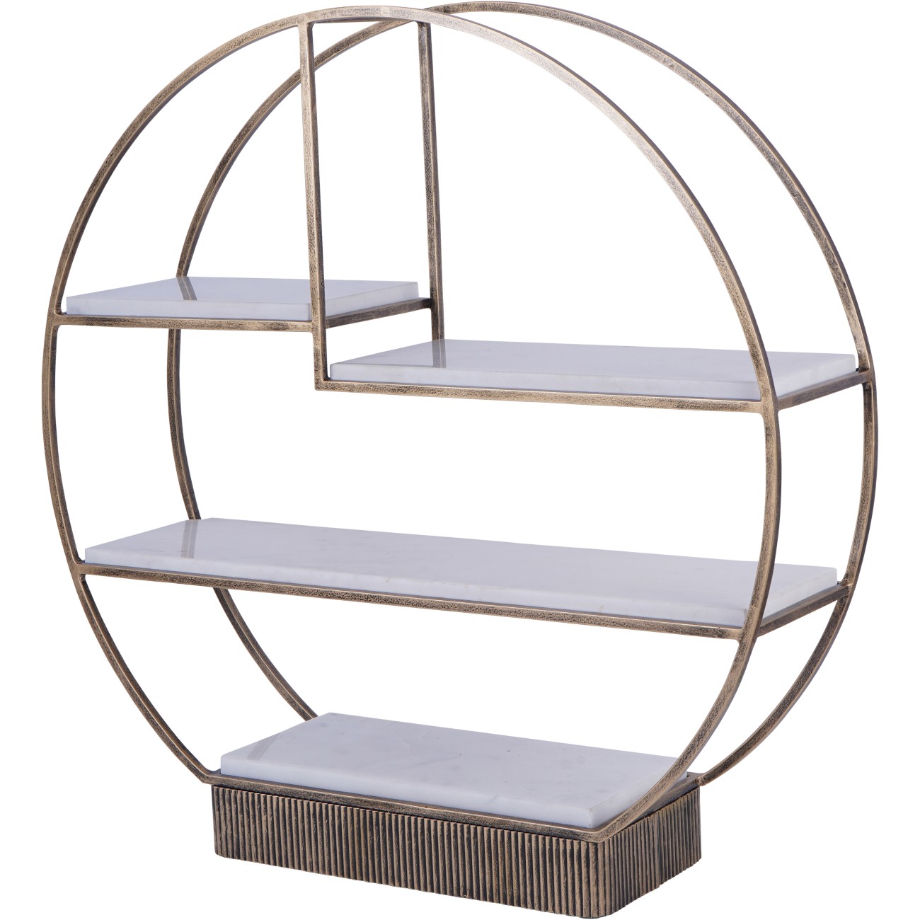 Belvedere Aged Gold Multi Tier Stand Large