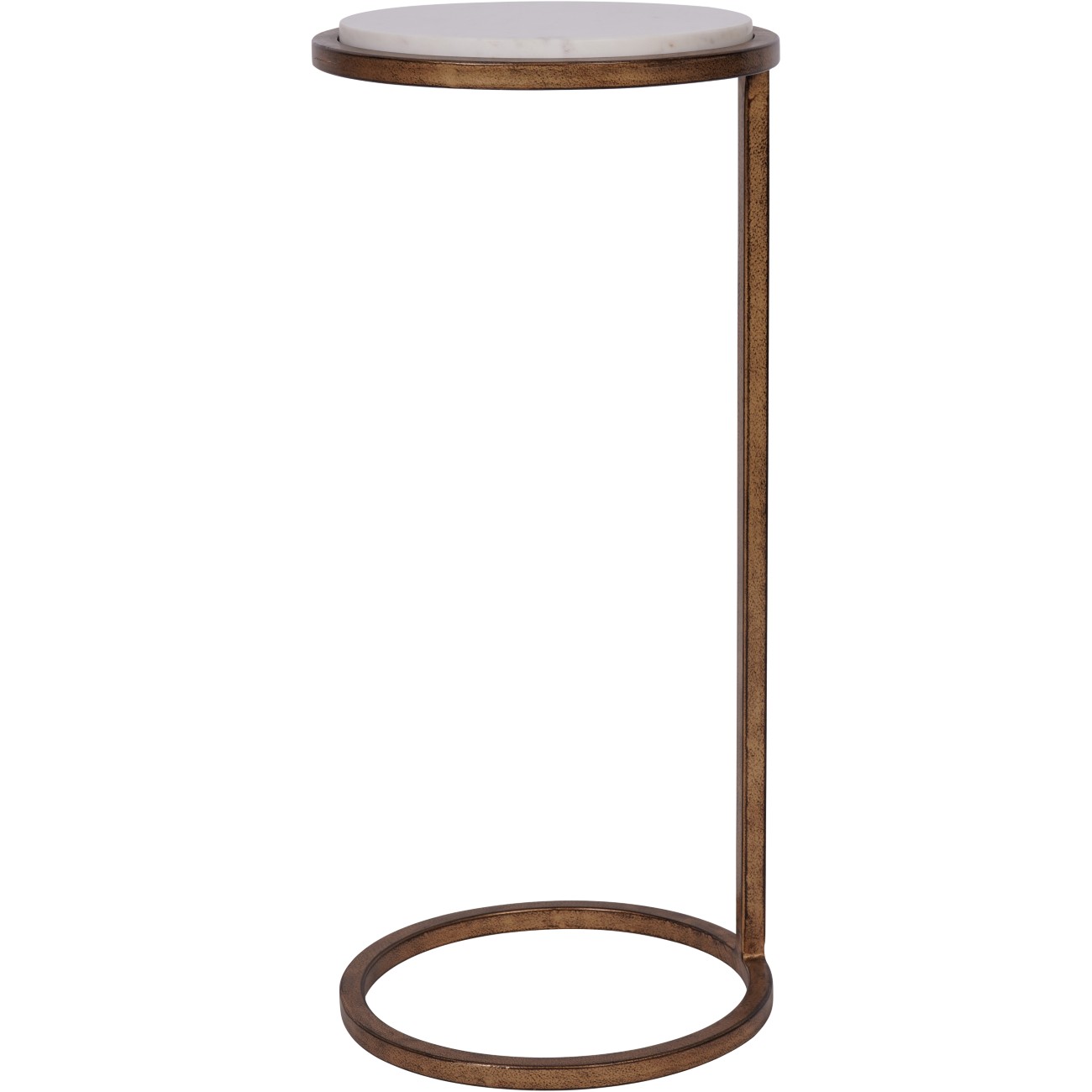 Iota Accent Table White Banswara Marble