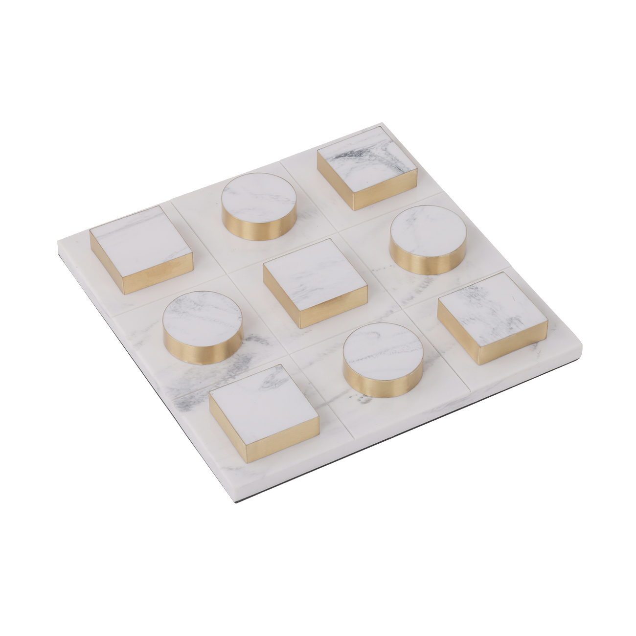 Jenkin White and Brass Noughts and Crosses Game