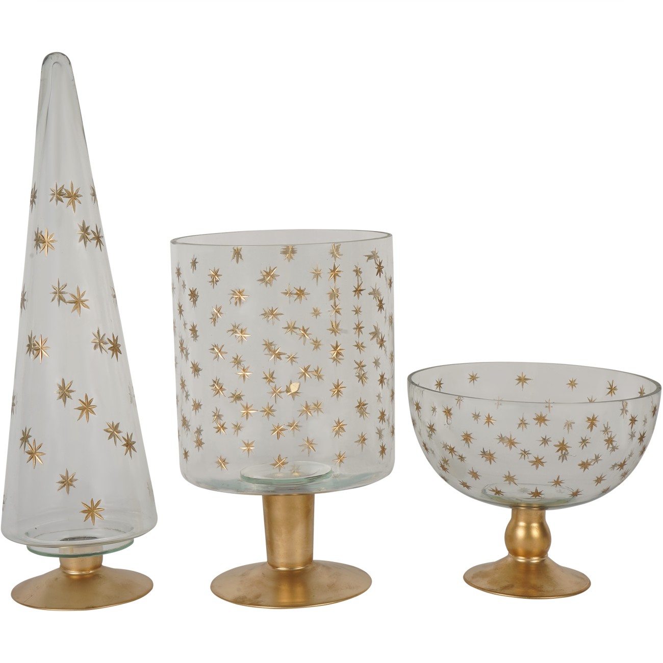 *Laura Ashley Large Stars Glass Tree hover image