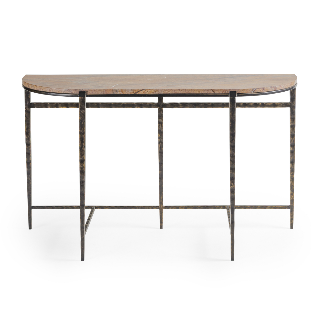 Leo Forest Brown Marble Console Table
