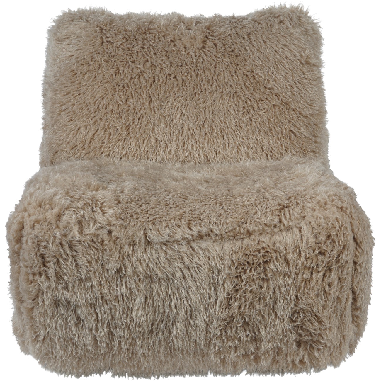 Wallace Faux Sheepskin Occasional Chair on Swivel Base thumbnail