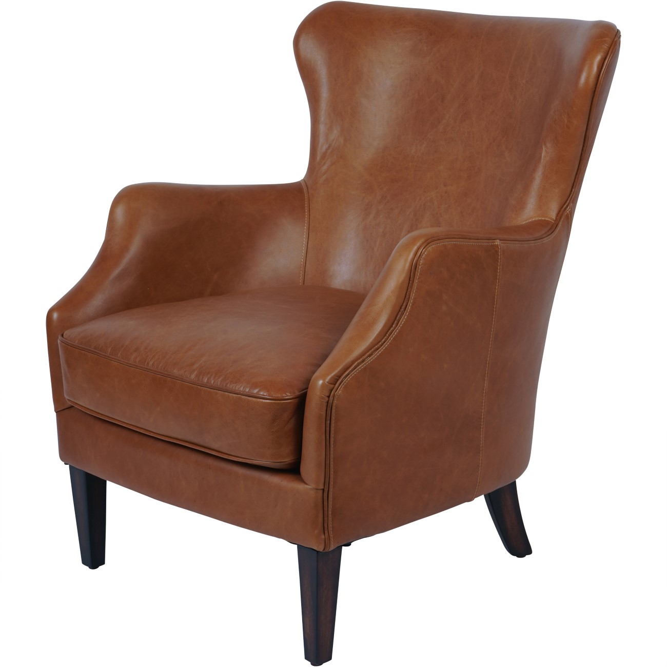 Watson Tobacco Leather Armchair