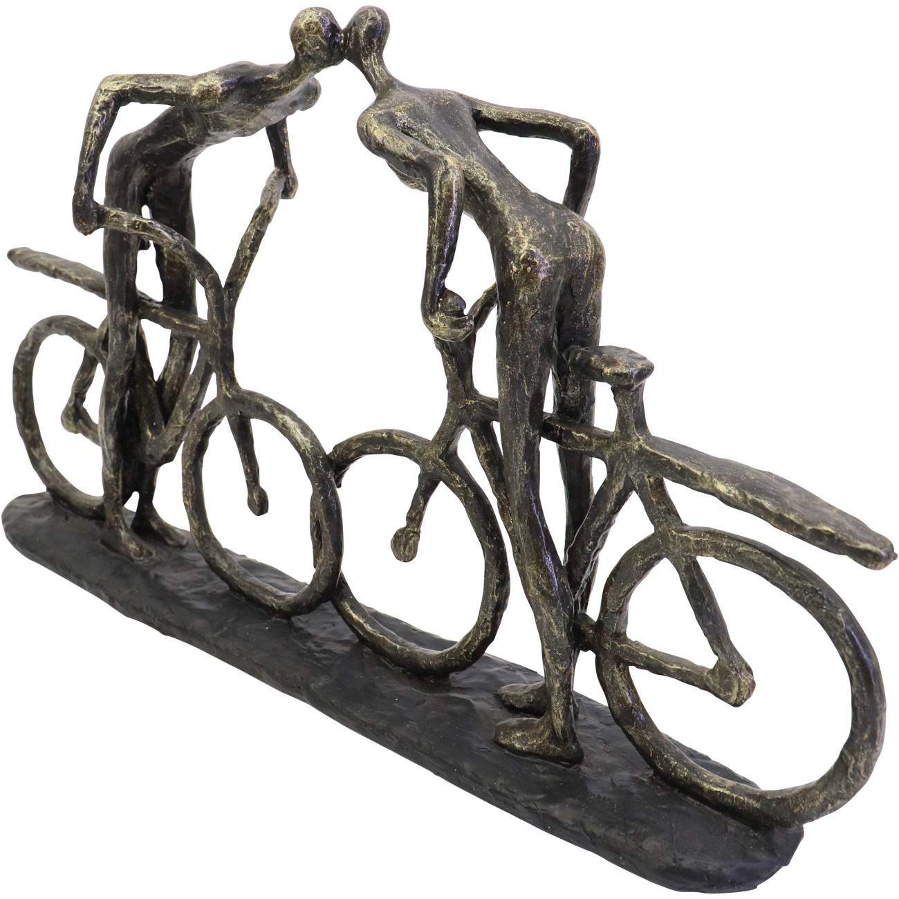 Smooching Cyclist Sculpture