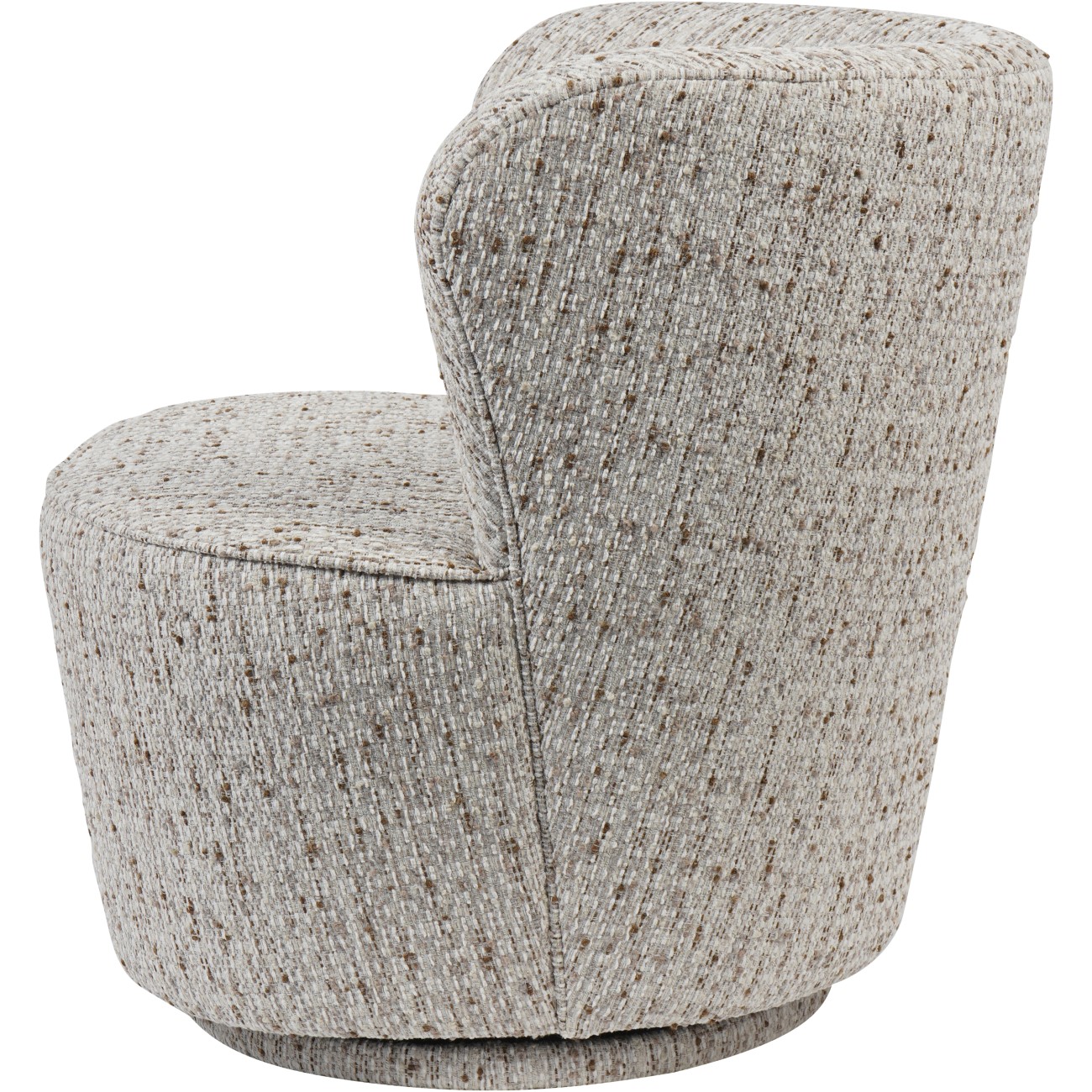 Roehampton Textured Slub Swivel Chair Natural