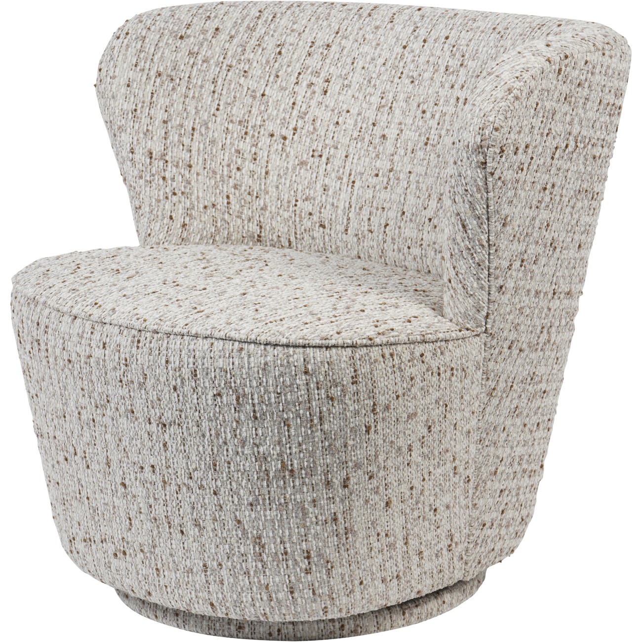 Roehampton Textured Slub Swivel Chair Natural thumbnail