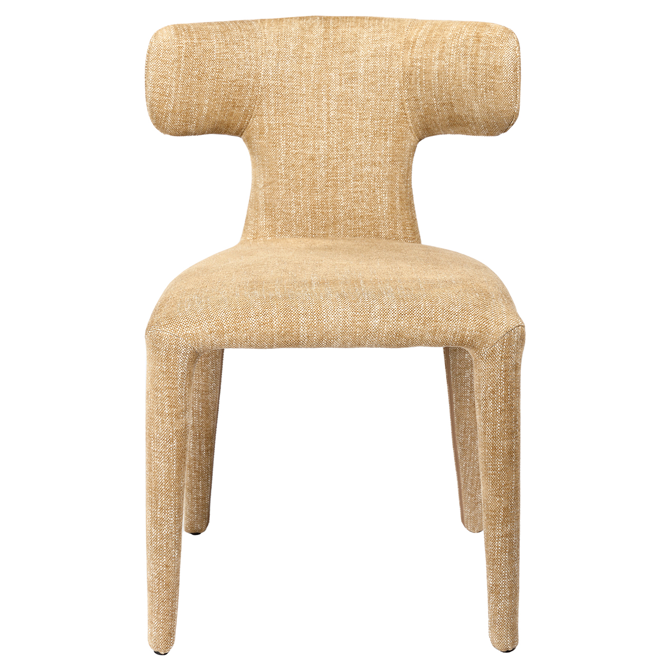 Pair of Milo Upholstered Dining Chairs in Wheat