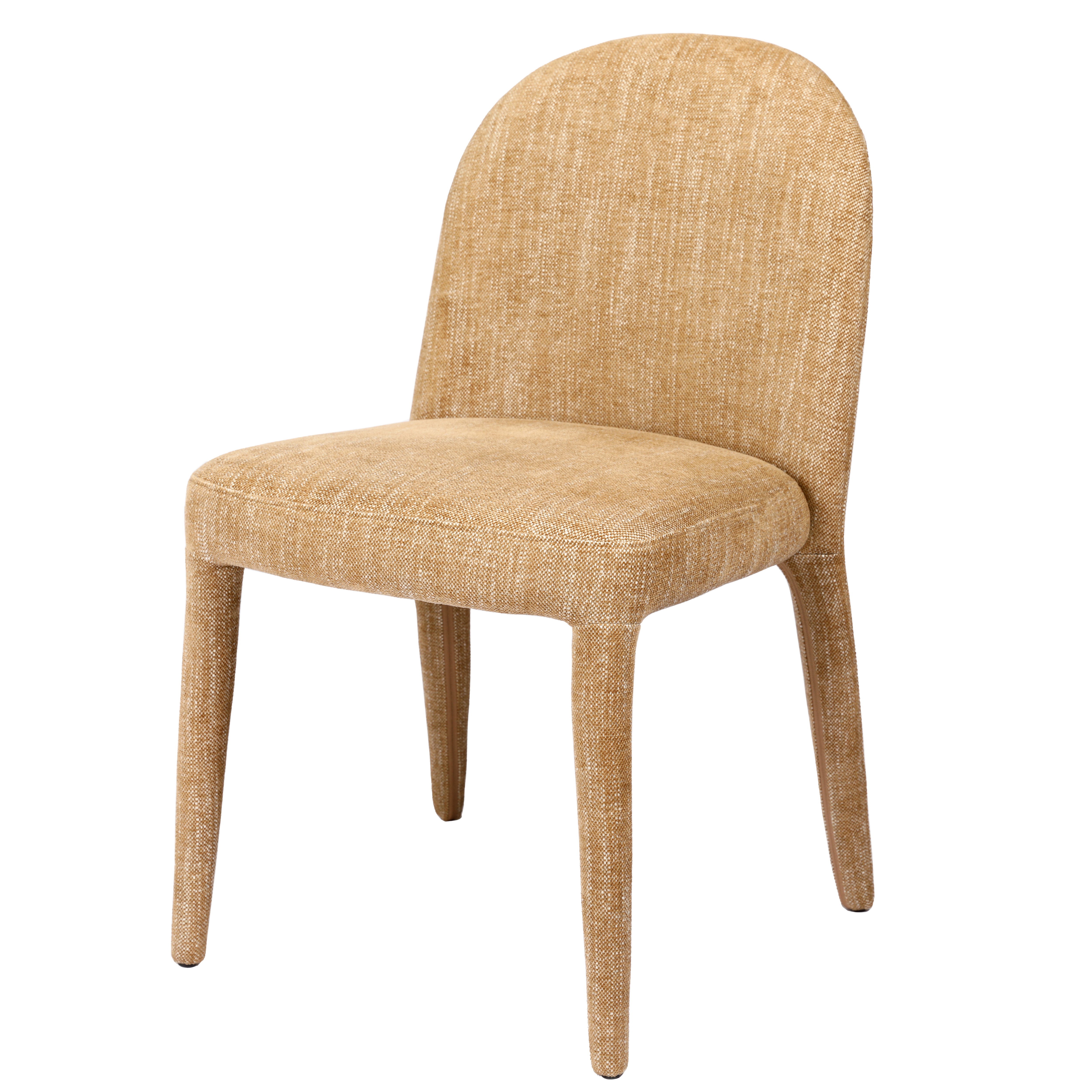 Pair of Eska Upholstered Dining Chairs in Wheat