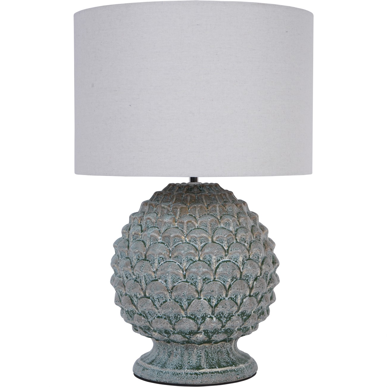 Verona Glazed Ceramic Table Lamp with Shade E27 60W hover image