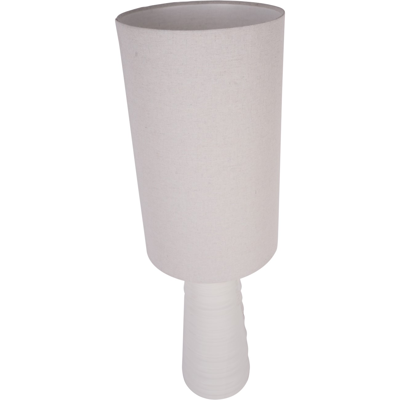 Tivoli Ceramic Table Lamp White with Shade E27 60W