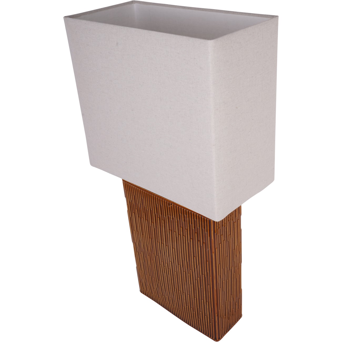 Elk Square Ceramic Lamp Terracotta with Shade E27 60W