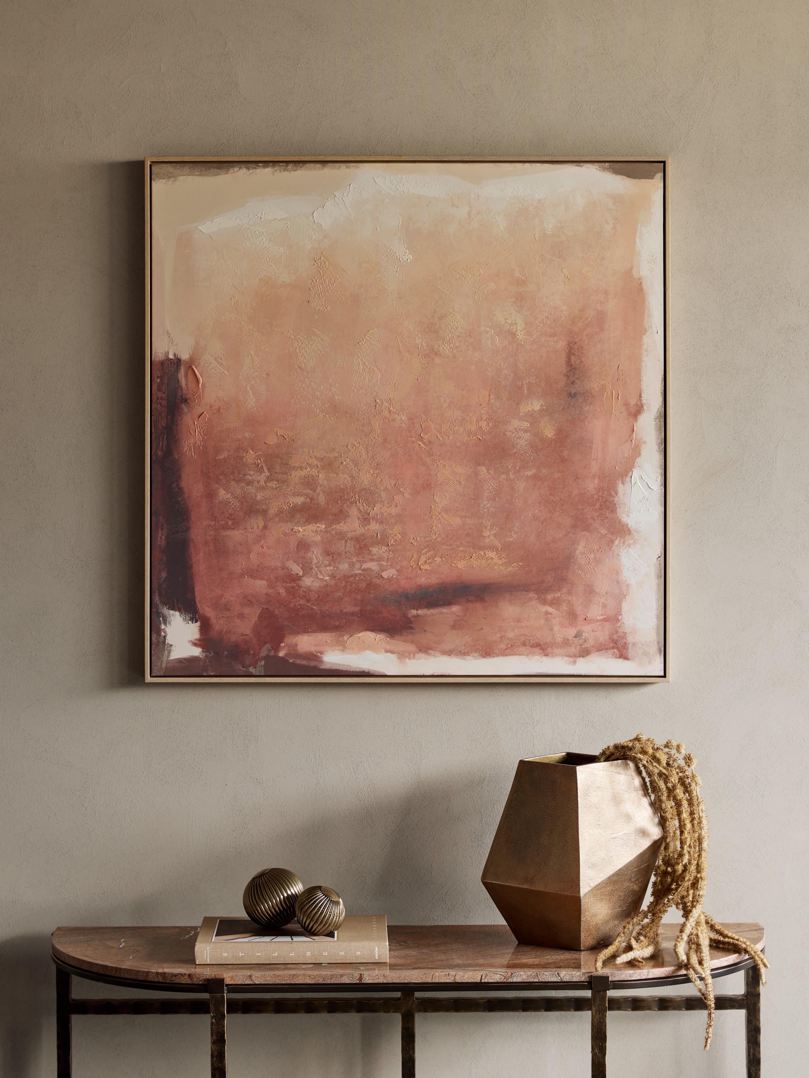 Harris Antique Brass Ribbed Decorative Ball Medium hover image