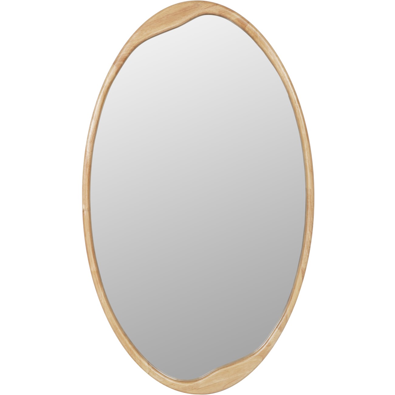 Hague Oval Natural Wood Mirror 119cm thumbnail