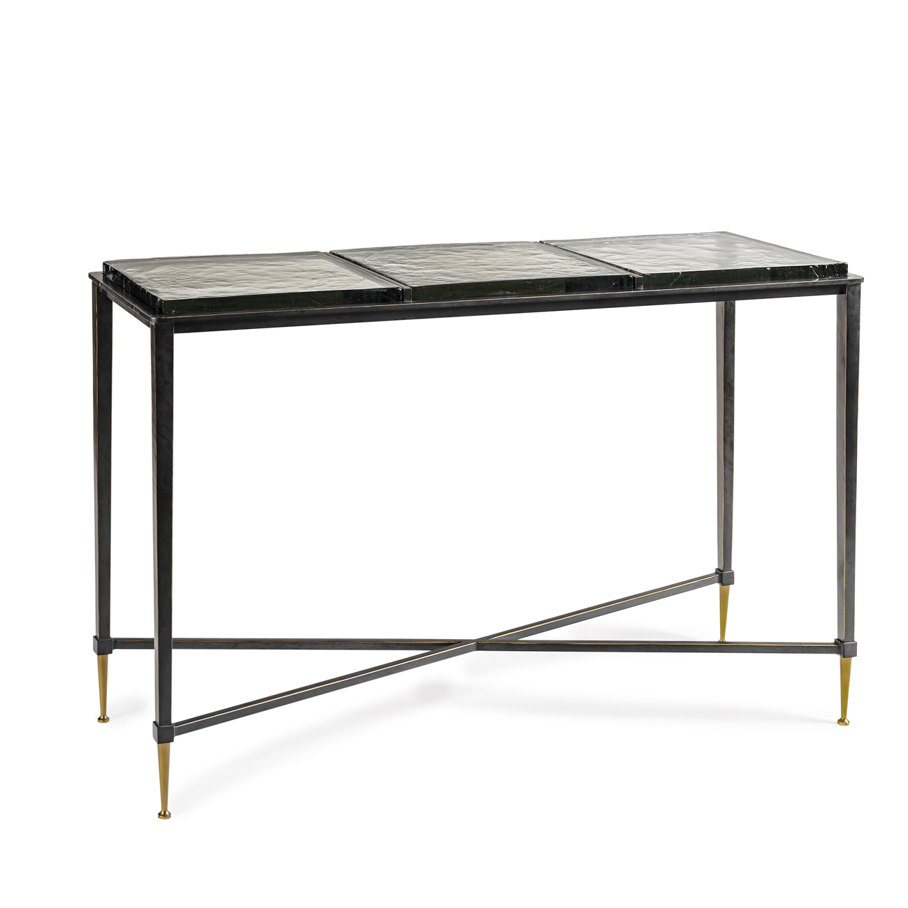 Stella Square Glass Console Side Table