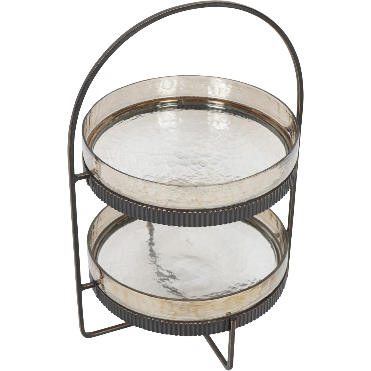 Beresford Glass Two Tier Cake Stand