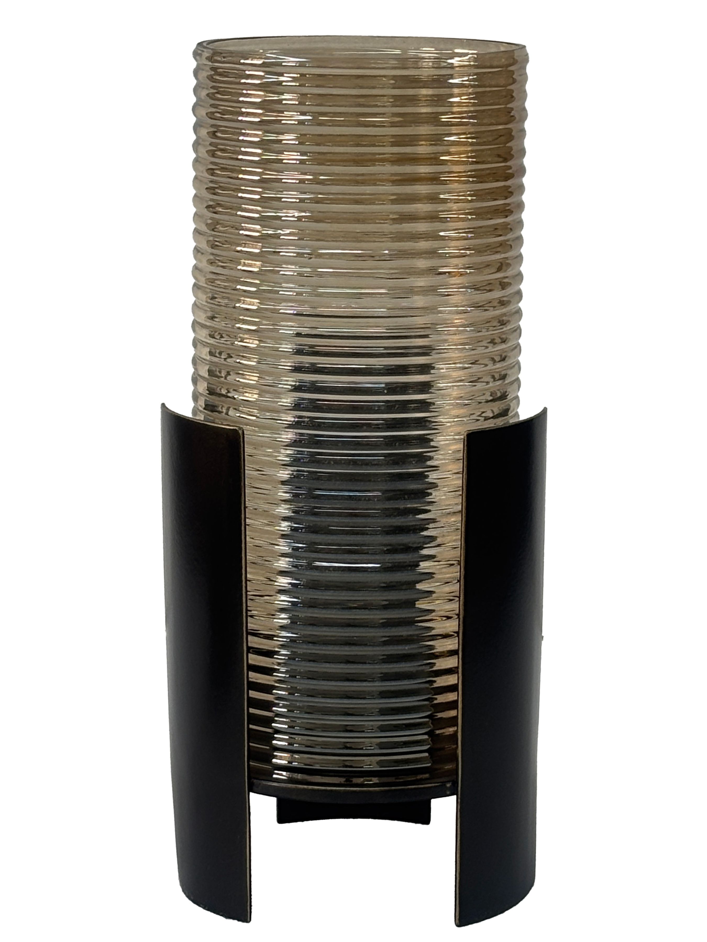 Belvedere Black Ribbed Hurricane L