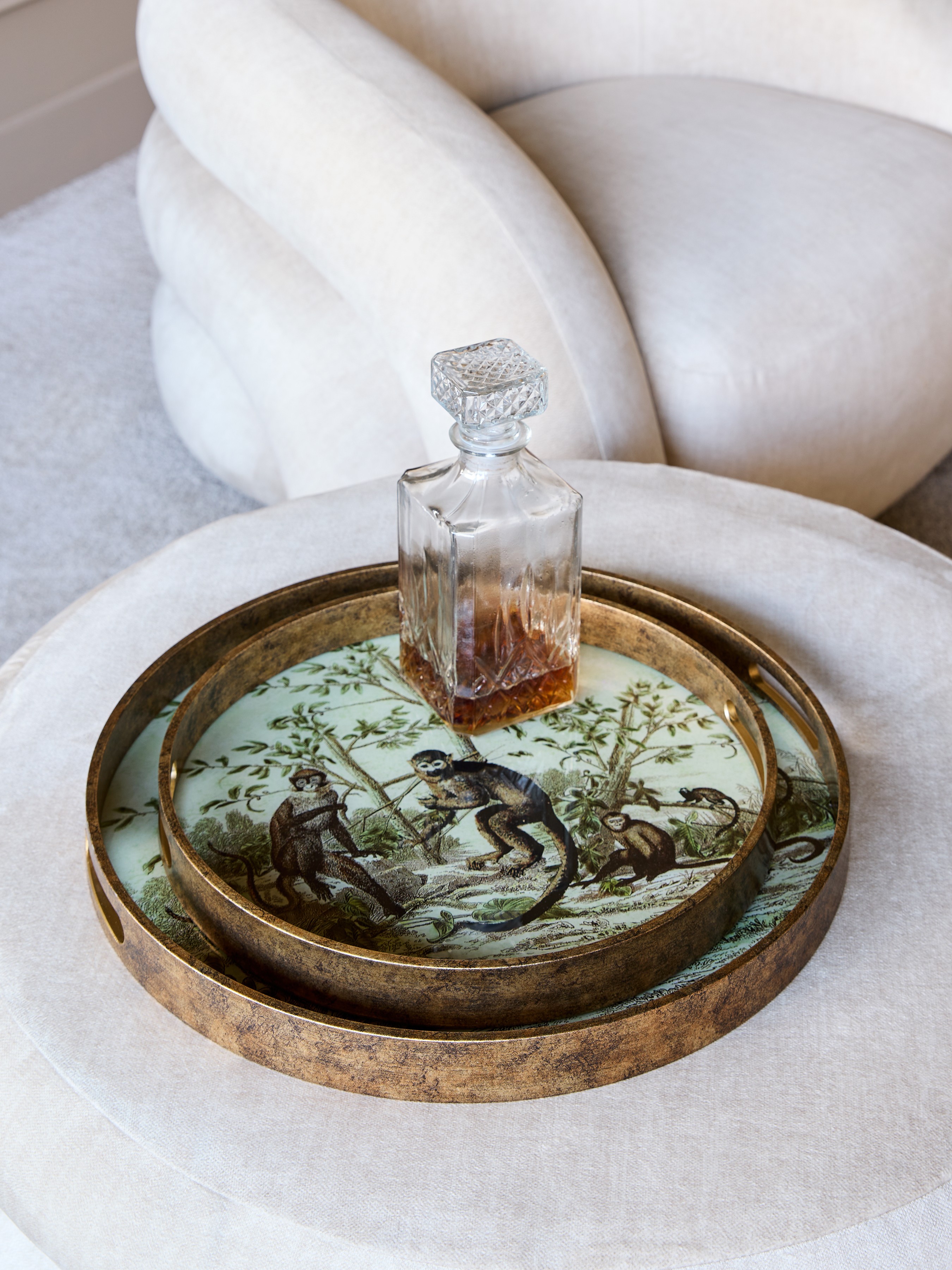 Monkey Jungle Set Of Two Trays hover image