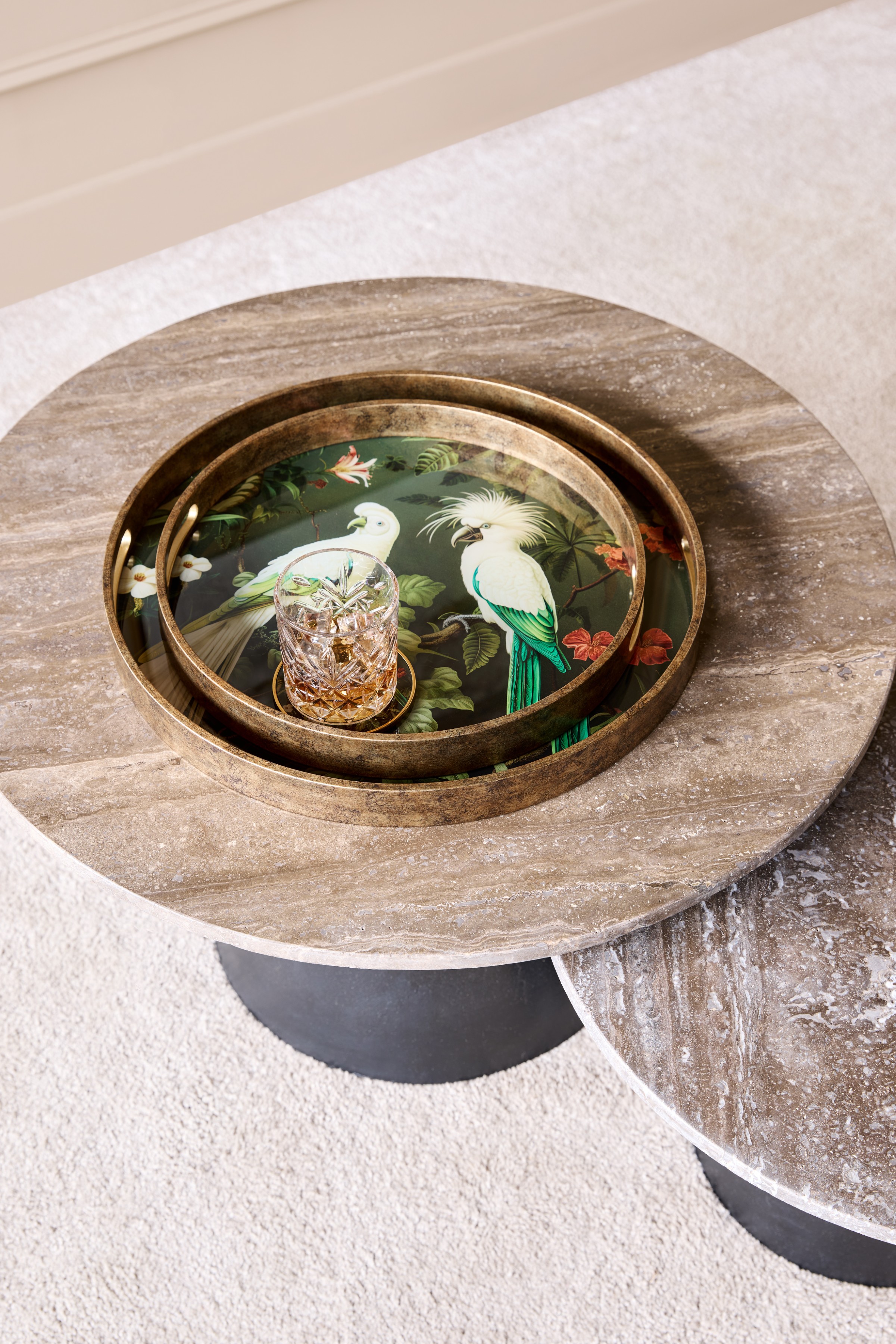 Tropical Birds Set of 2 Trays hover image