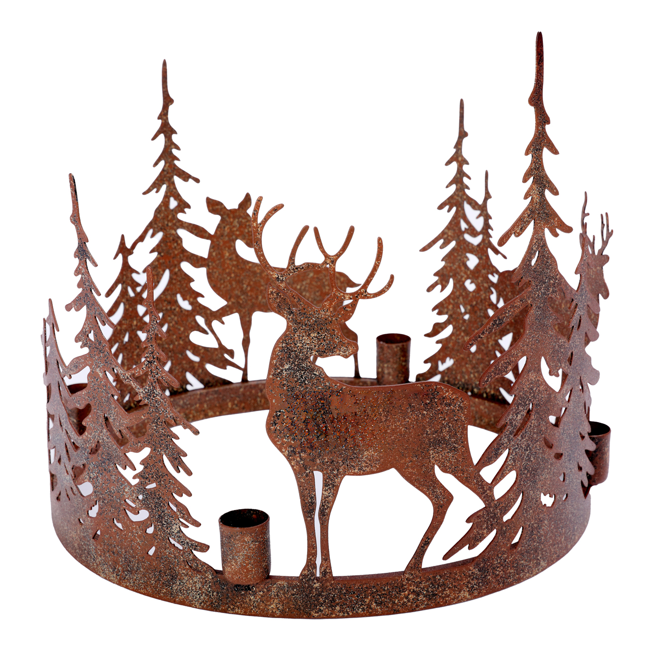 Laura Ashley Cut-Out Woodland Deer Candleholder hover image