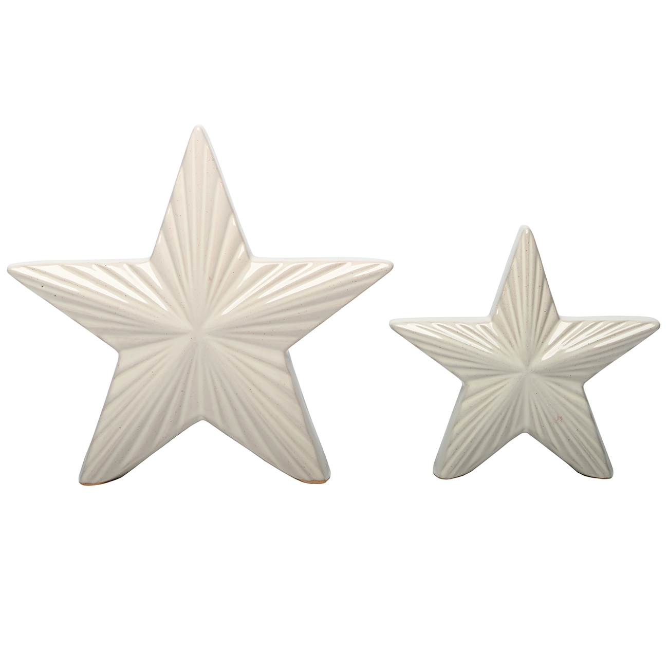 *Laura Ashley Set of 2 Ceramic Stars