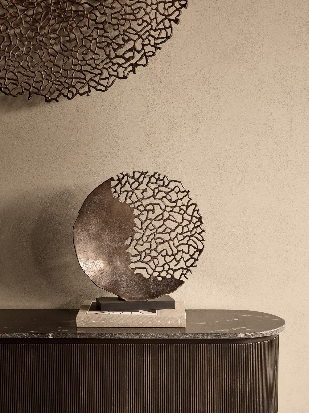 Apo Coral Raw Bronze Sculpture hover image