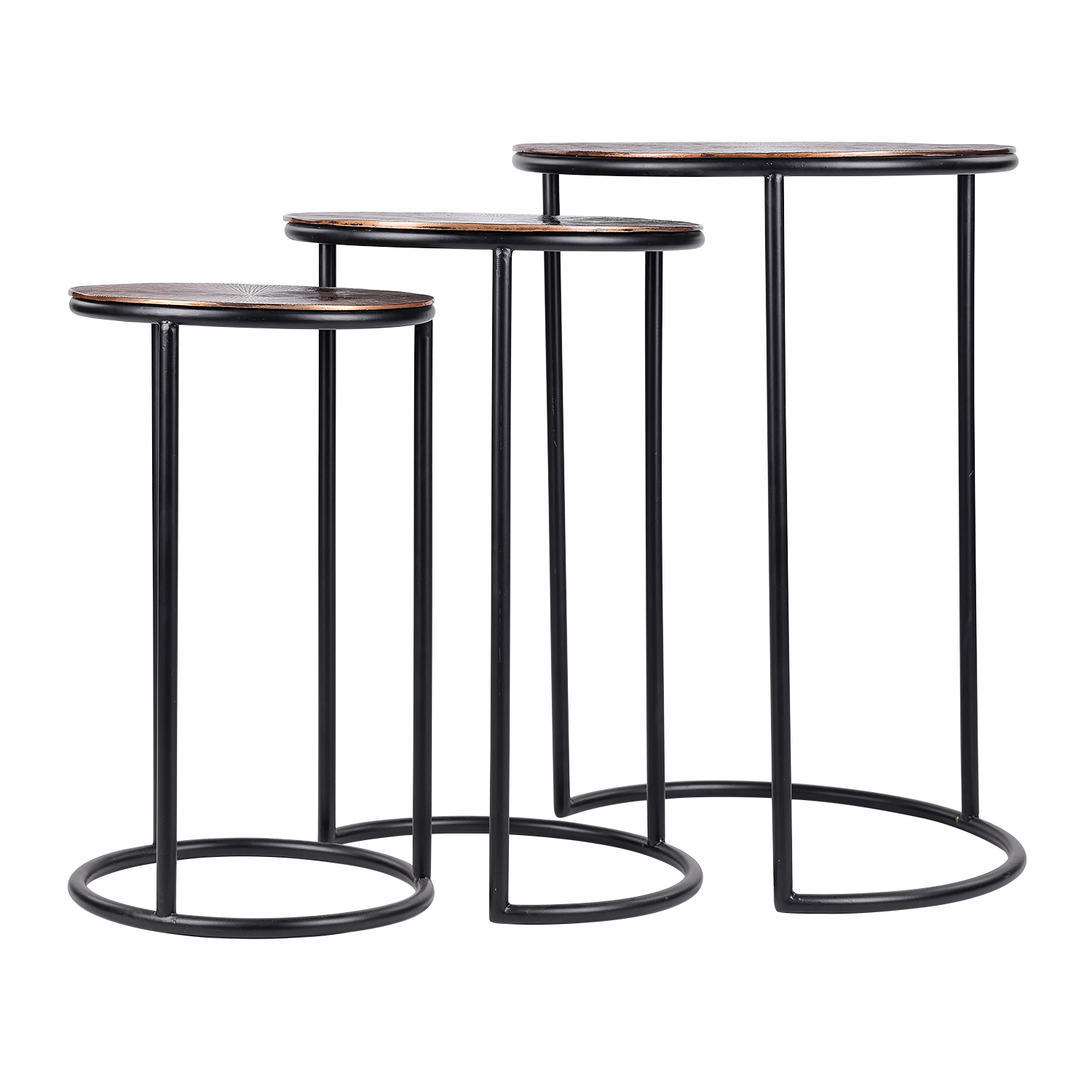 Tambora Metal Tables Set of 3