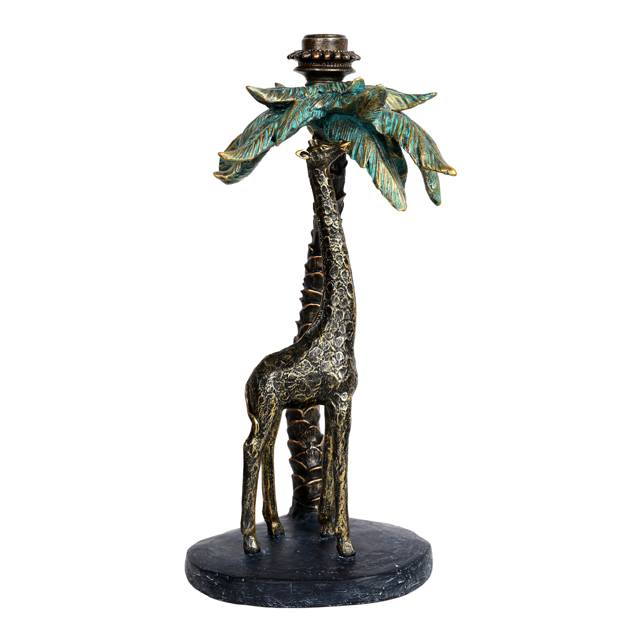 Palm Candle Stick with Giraffe hover image