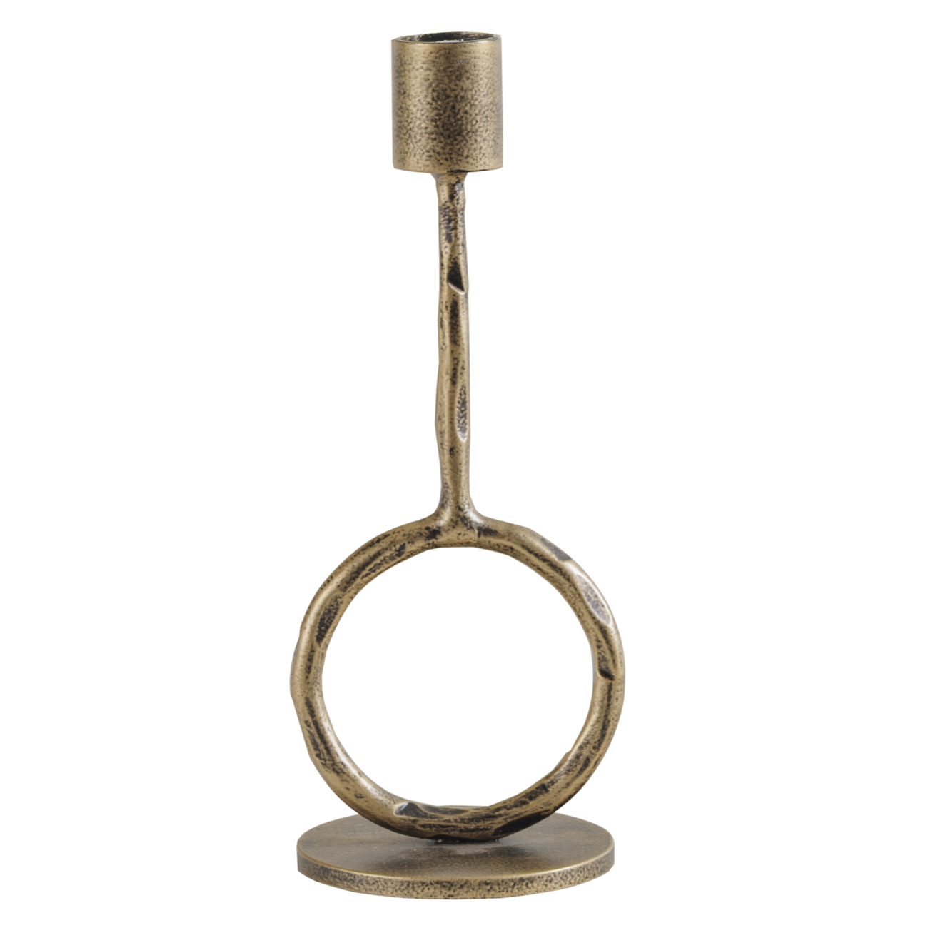 Ronde Antique Gold  Candle Holder Small