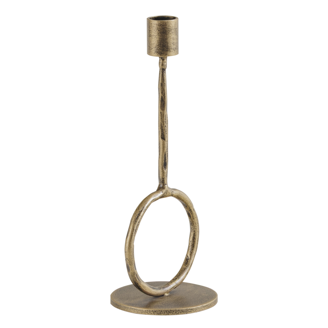 Ronde Antique Gold  Candle Holder Large