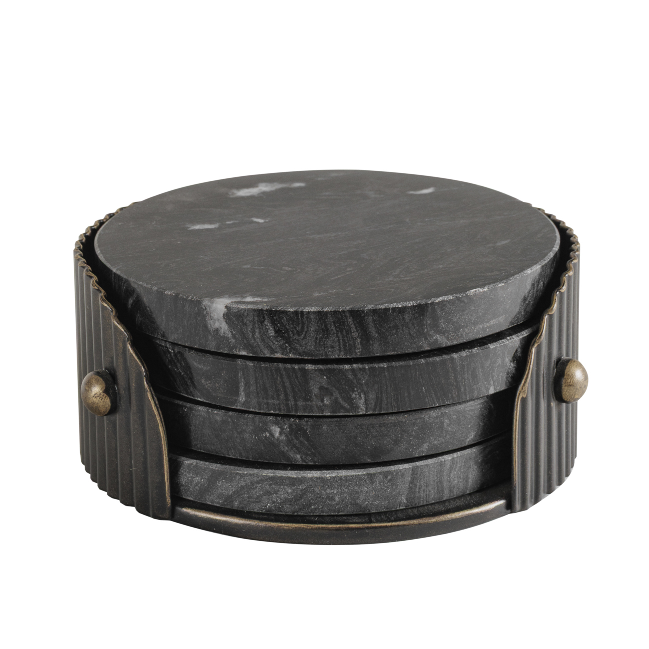 Belvedere Black Coasters Set of 4 hover image