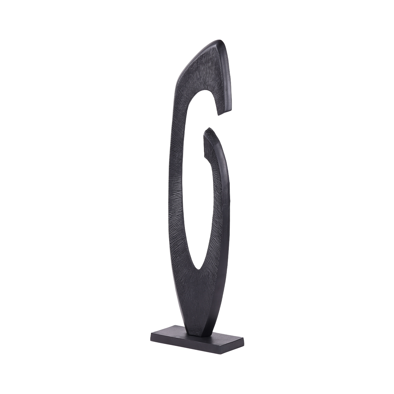 Axis Black Aluminium Sculpture 117cm hover image