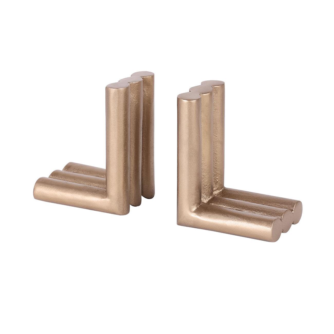 Ellie Brass Finish Aluminium  Set of 2 Bookends hover image